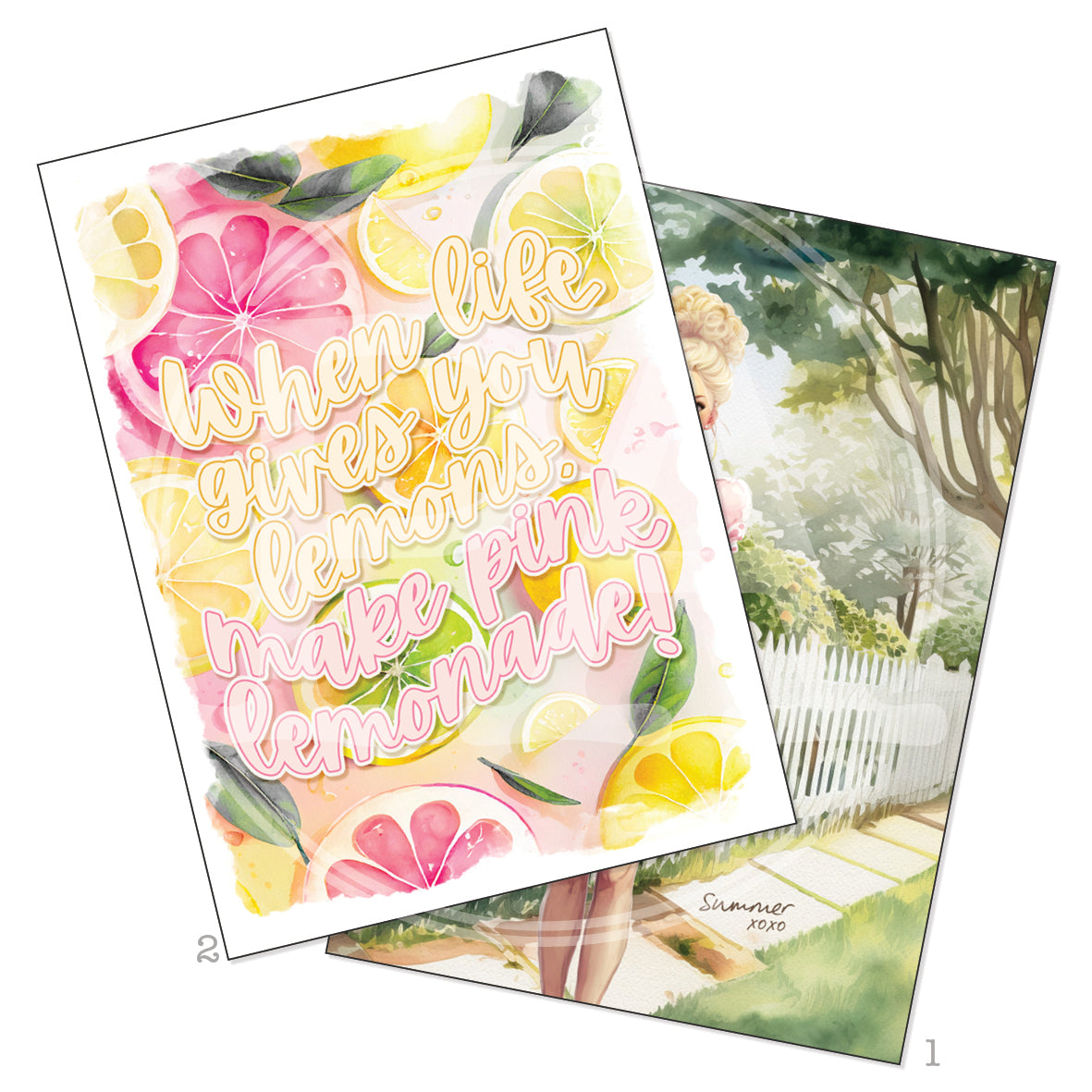 Pink Lemonade Printable Art Card
