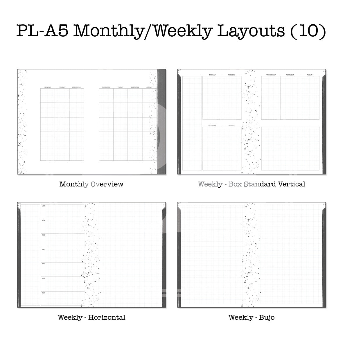 Bon Voyage Printable Luxe Weekly Inserts