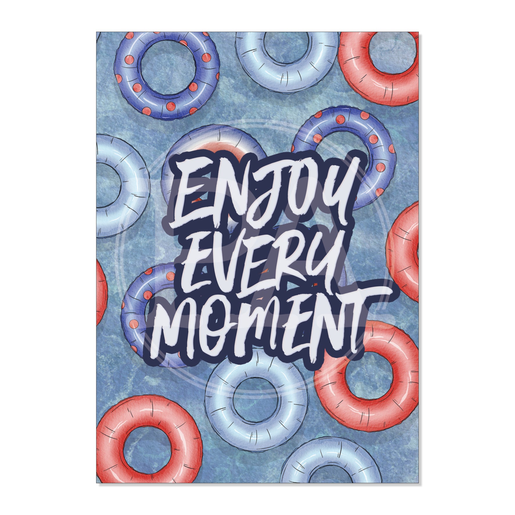 Poolside Printable Art Card