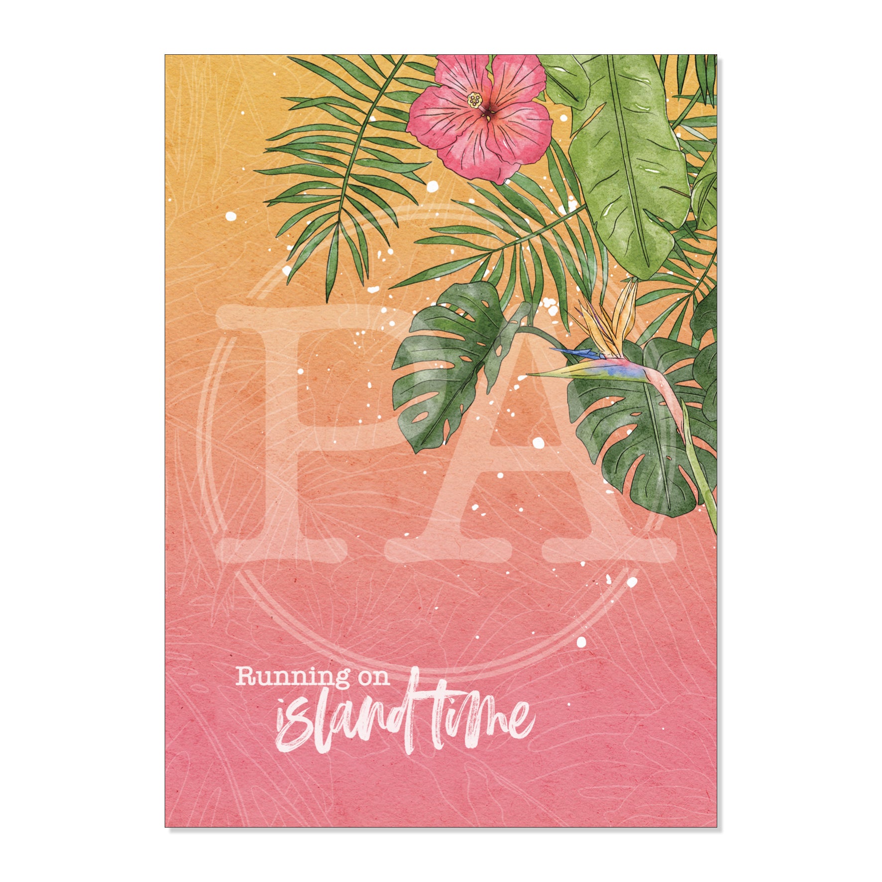 Tropicana Printable Art Card