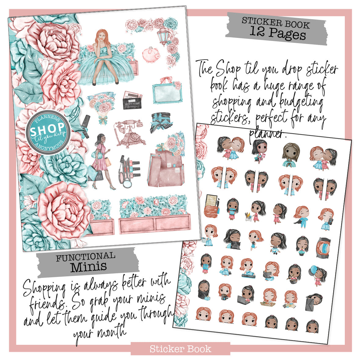 Shop til You Drop Sticker Book