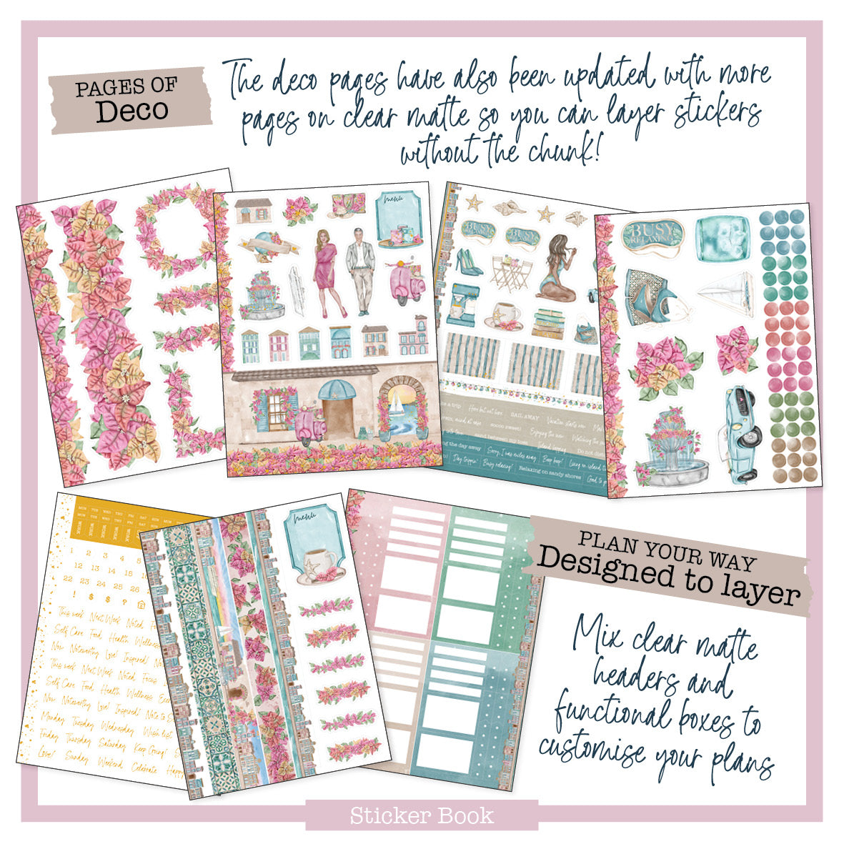 Riviera planner Sticker Book