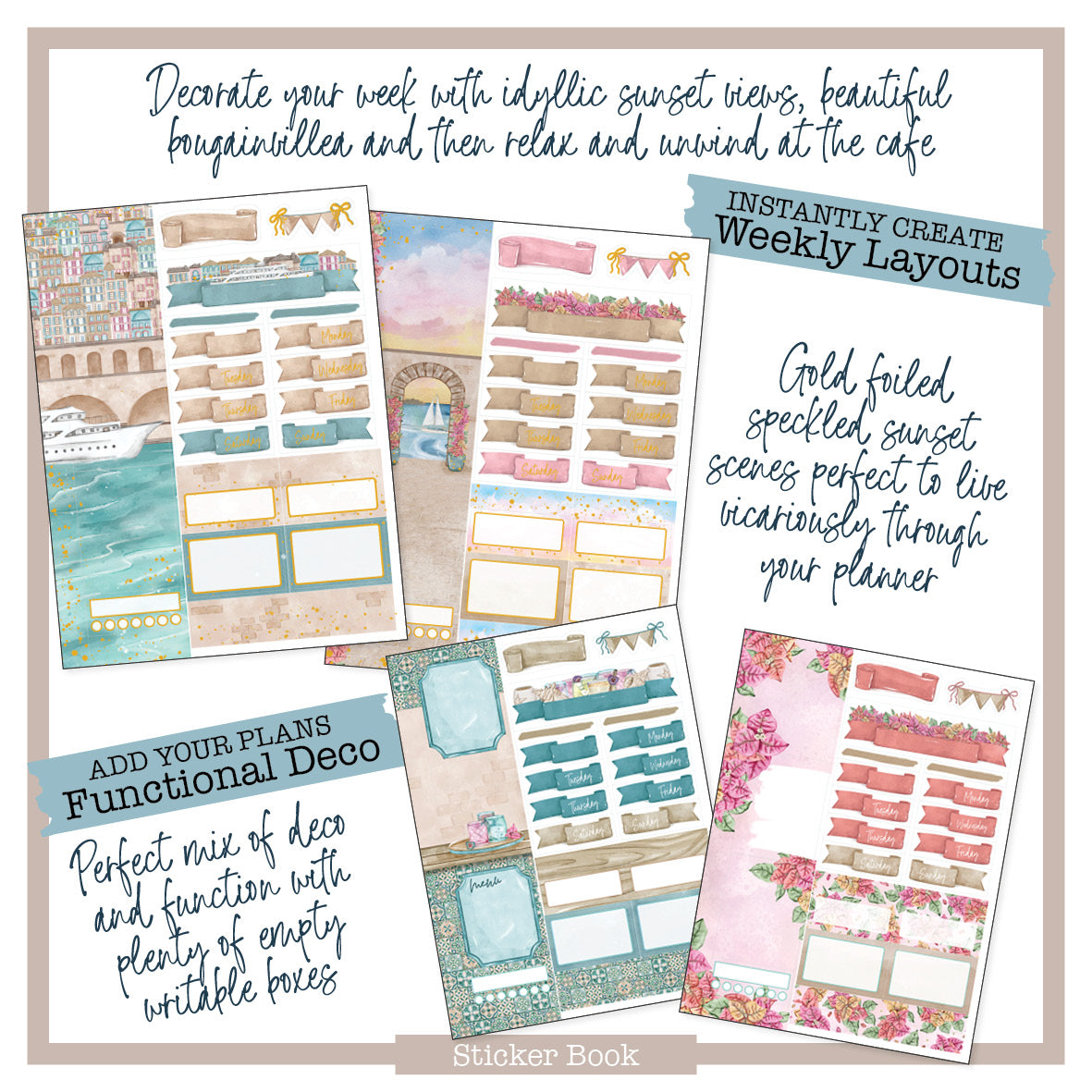 Riviera planner Sticker Book
