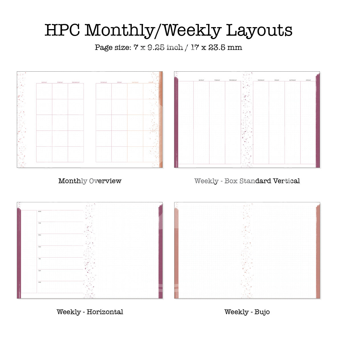 PlannerLove Inserts Kit Printable