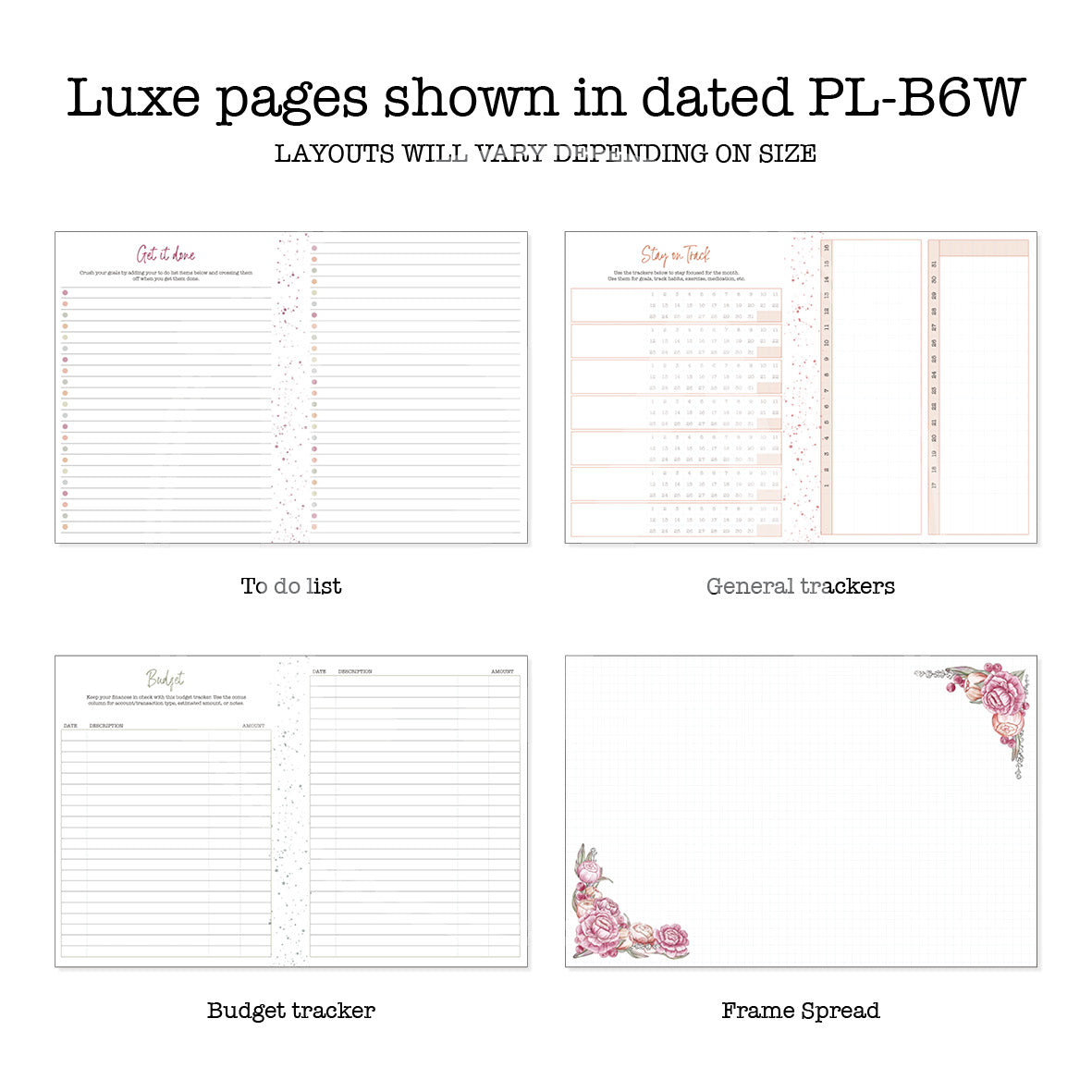 PlannerLove Inserts Luxe Printable