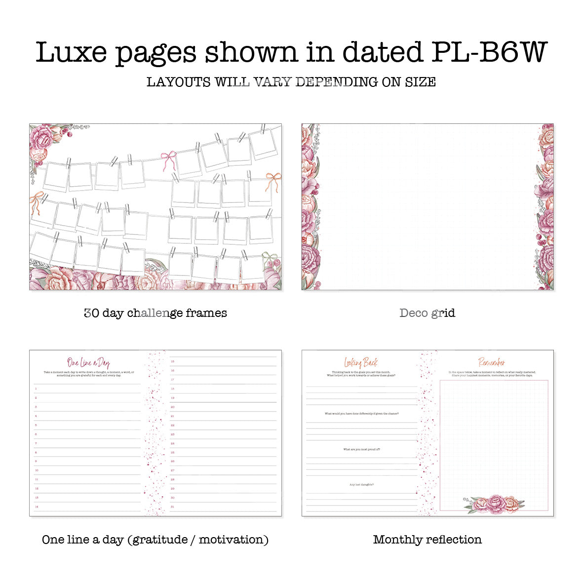 PlannerLove Inserts Luxe Printable