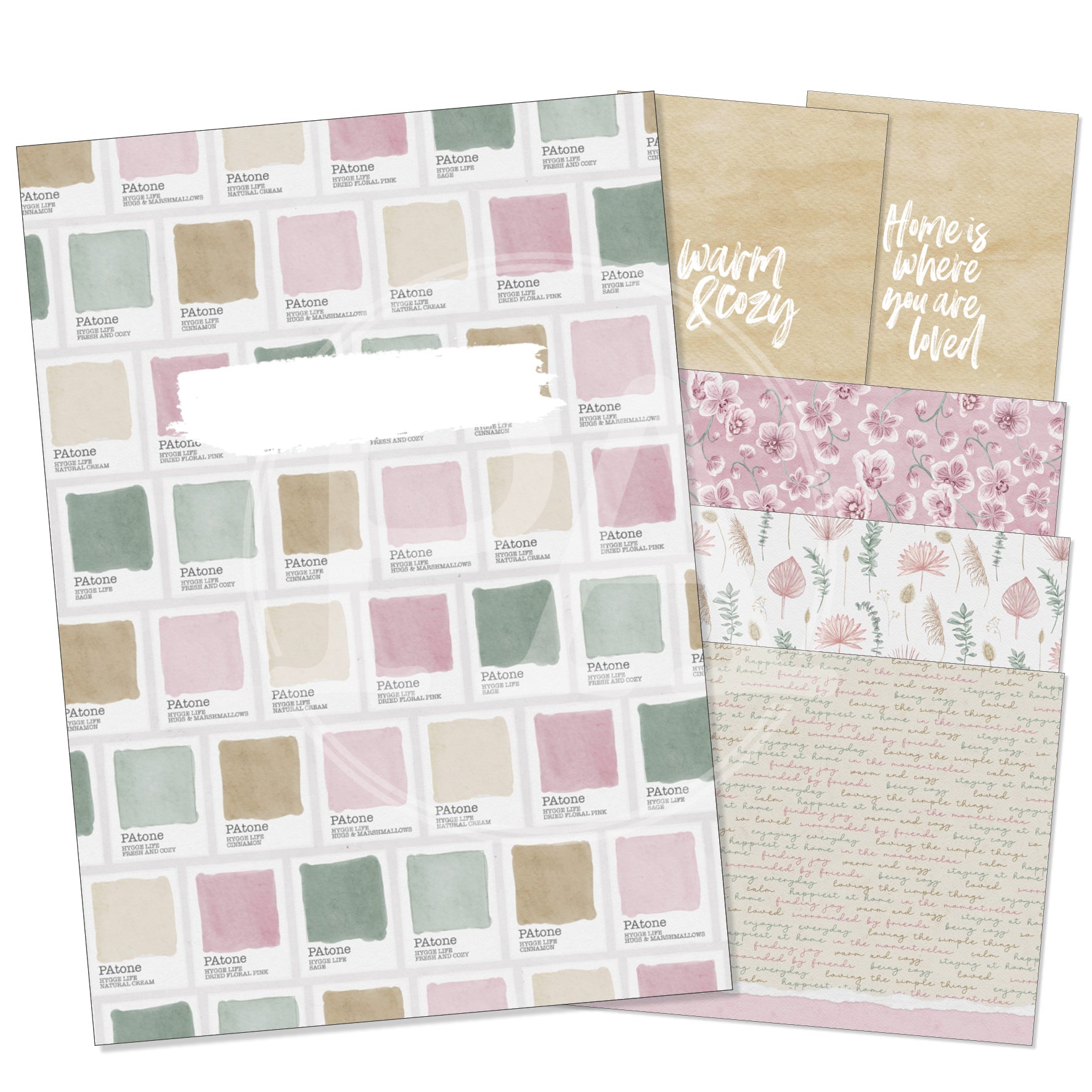Hygge Life Printable Inserts - Themed Dot Grid
