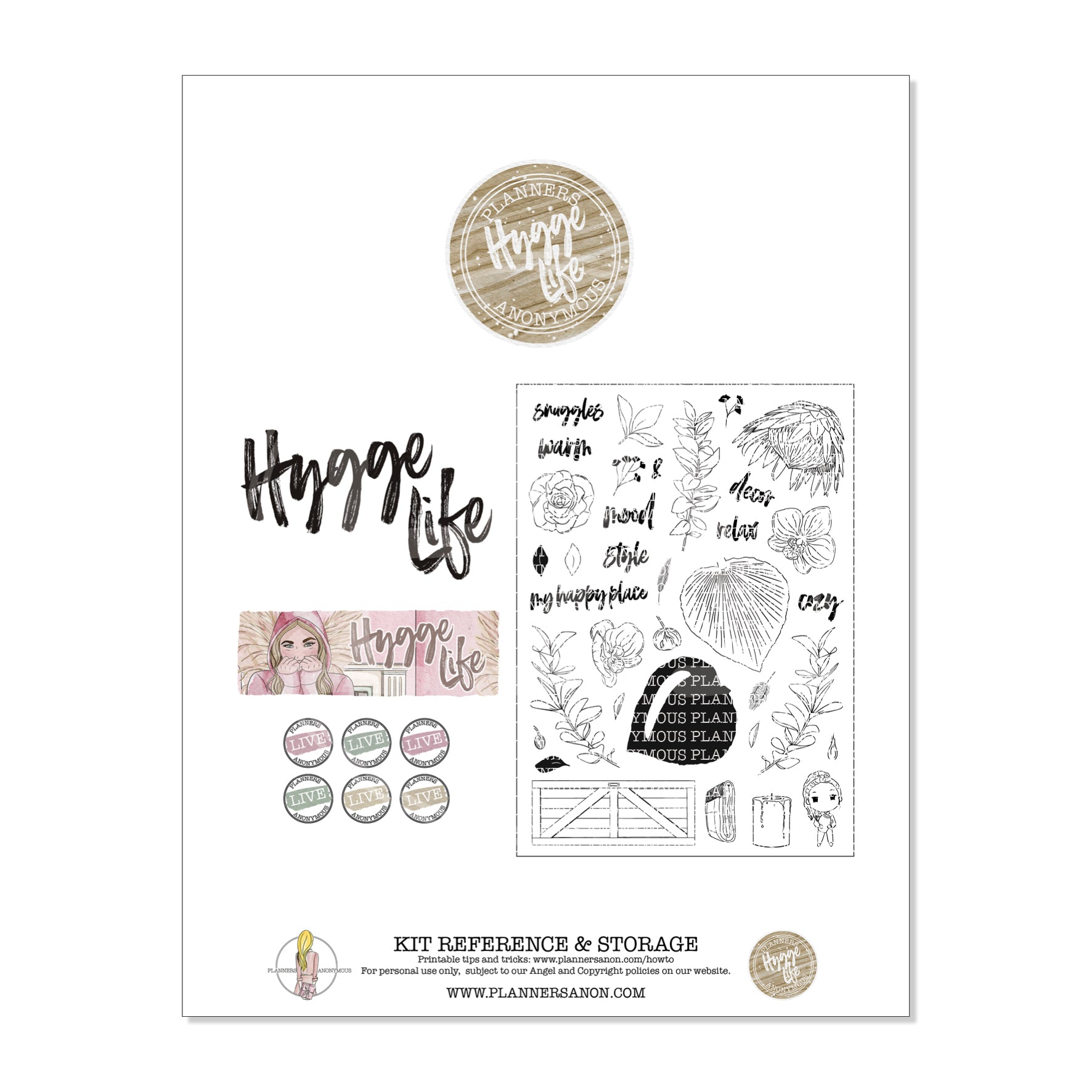 Hygge Life Kit Reference Page