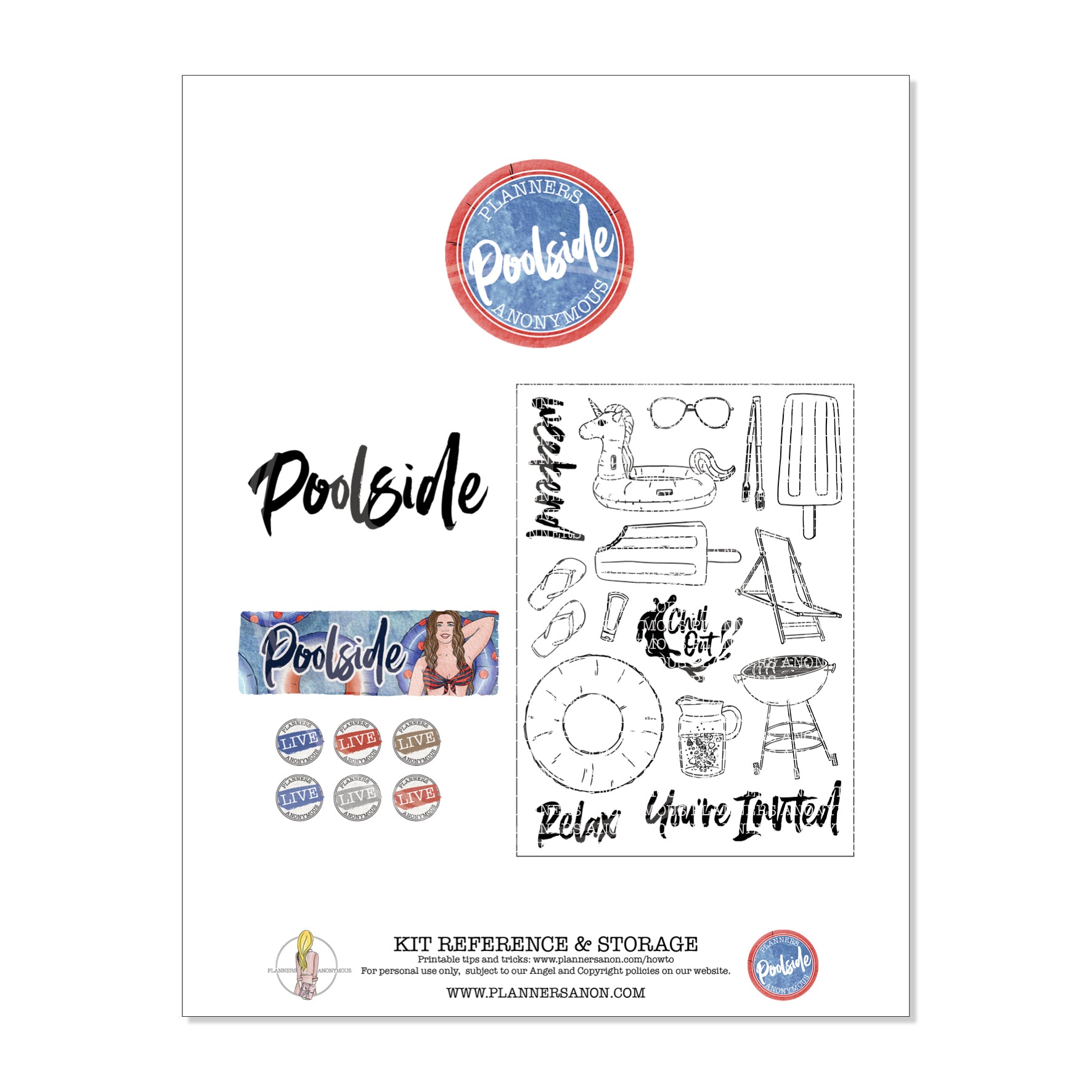 Poolside Kit Reference Page
