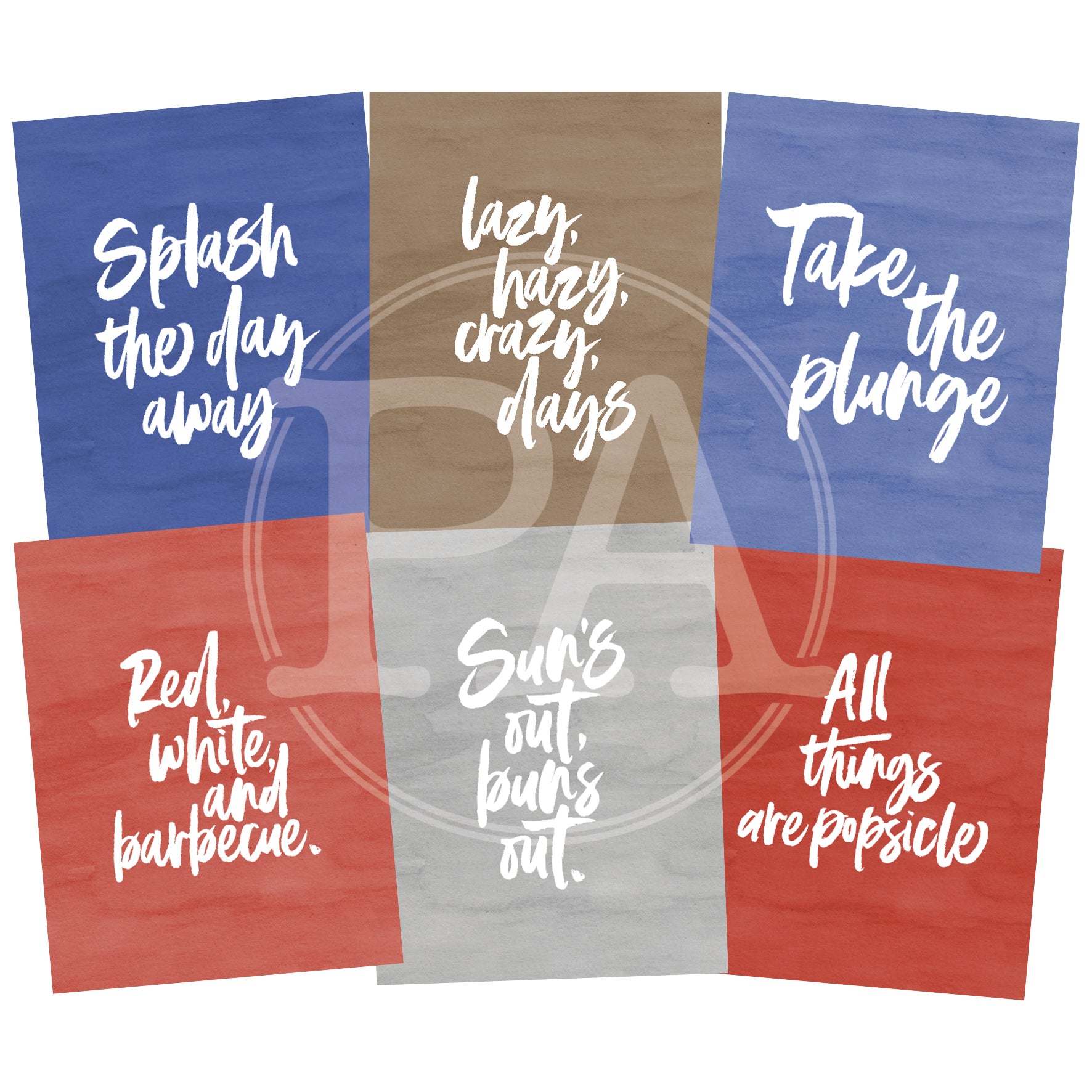 Poolside Quote Cards