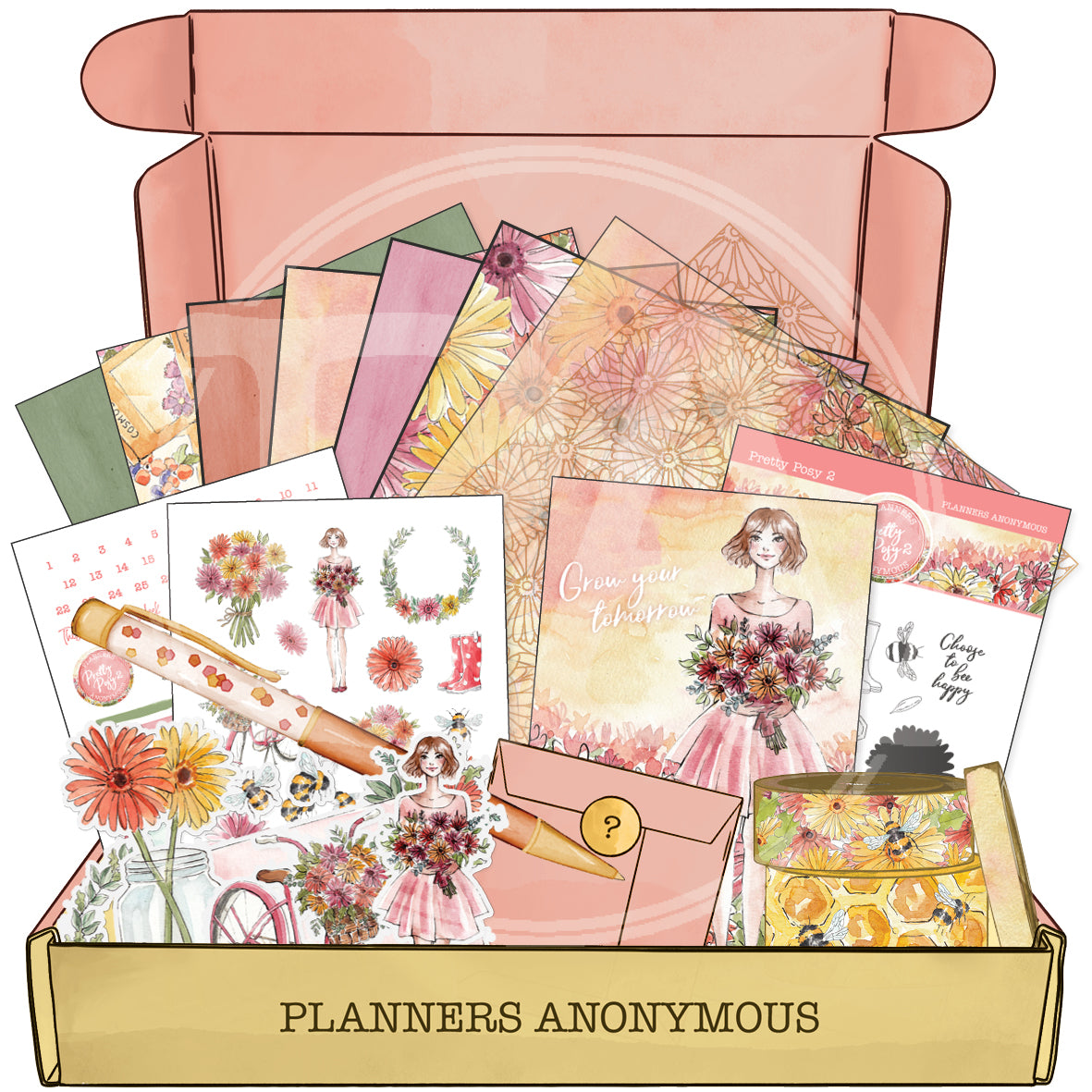 Pretty Posy 2 Planner Stationery Kit