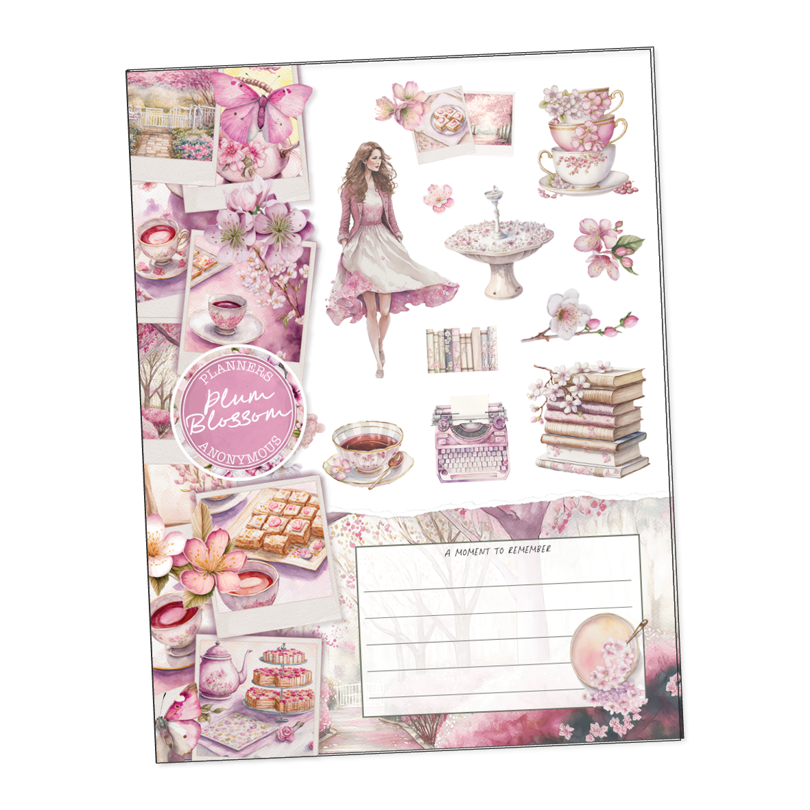 Plum Blossom Sticker Book