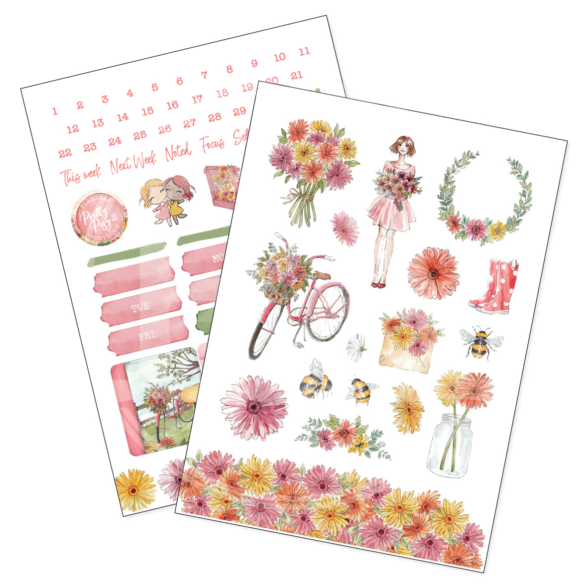 Pretty Posy 2 Planner Stationery Kit