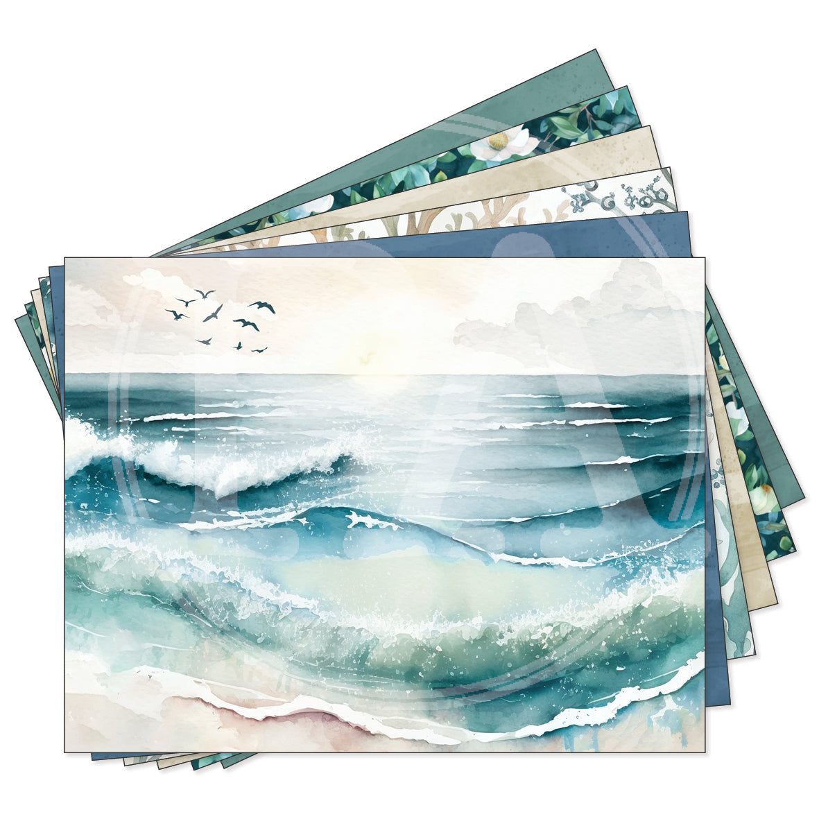 Coastal Escape decorative papers - standard