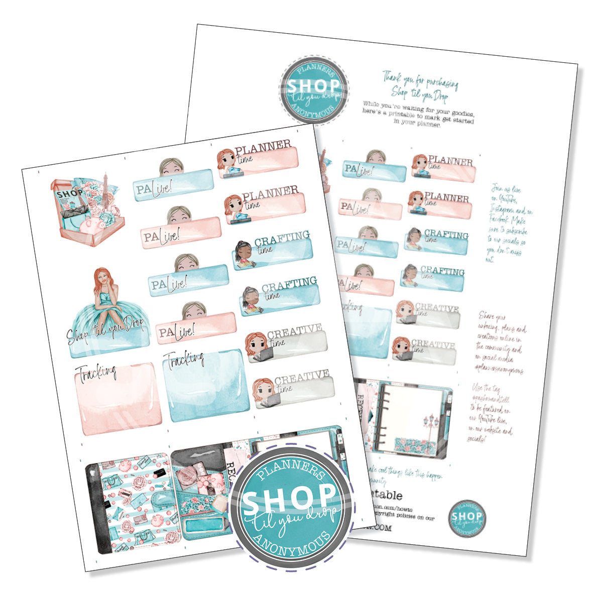 Shop til you Drop Community Printable
