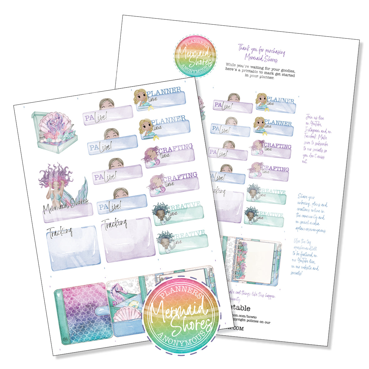 Mermaid Shores Community Fun Printable