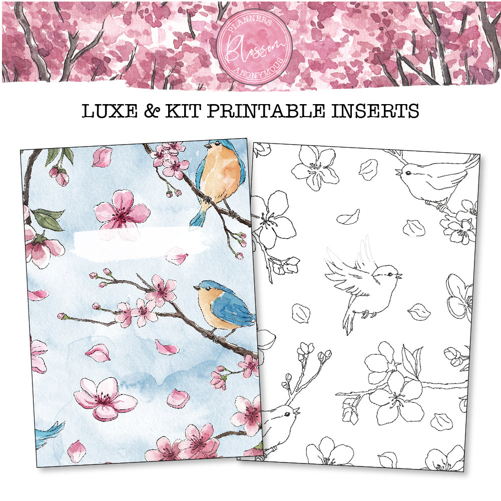 Blossom Printable Inserts