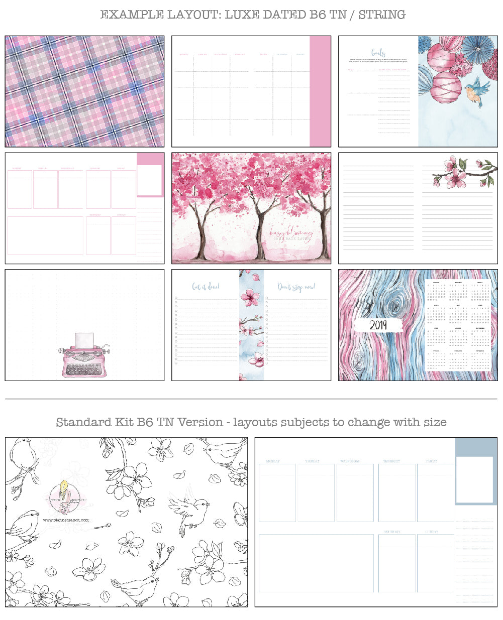 Blossom Printable Inserts