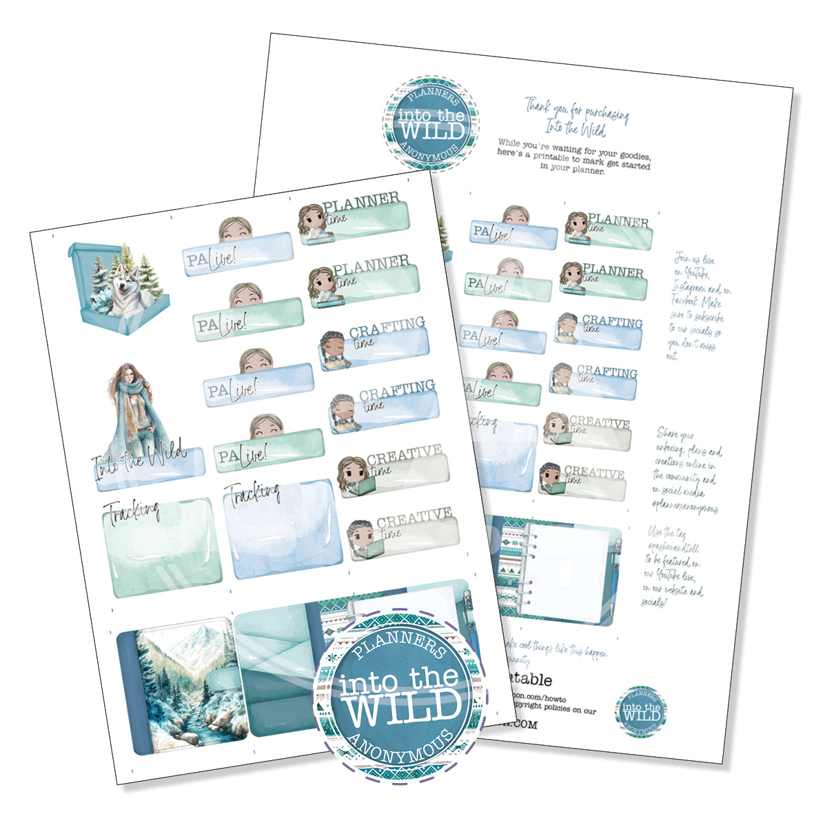 Into the Wild Community Printable