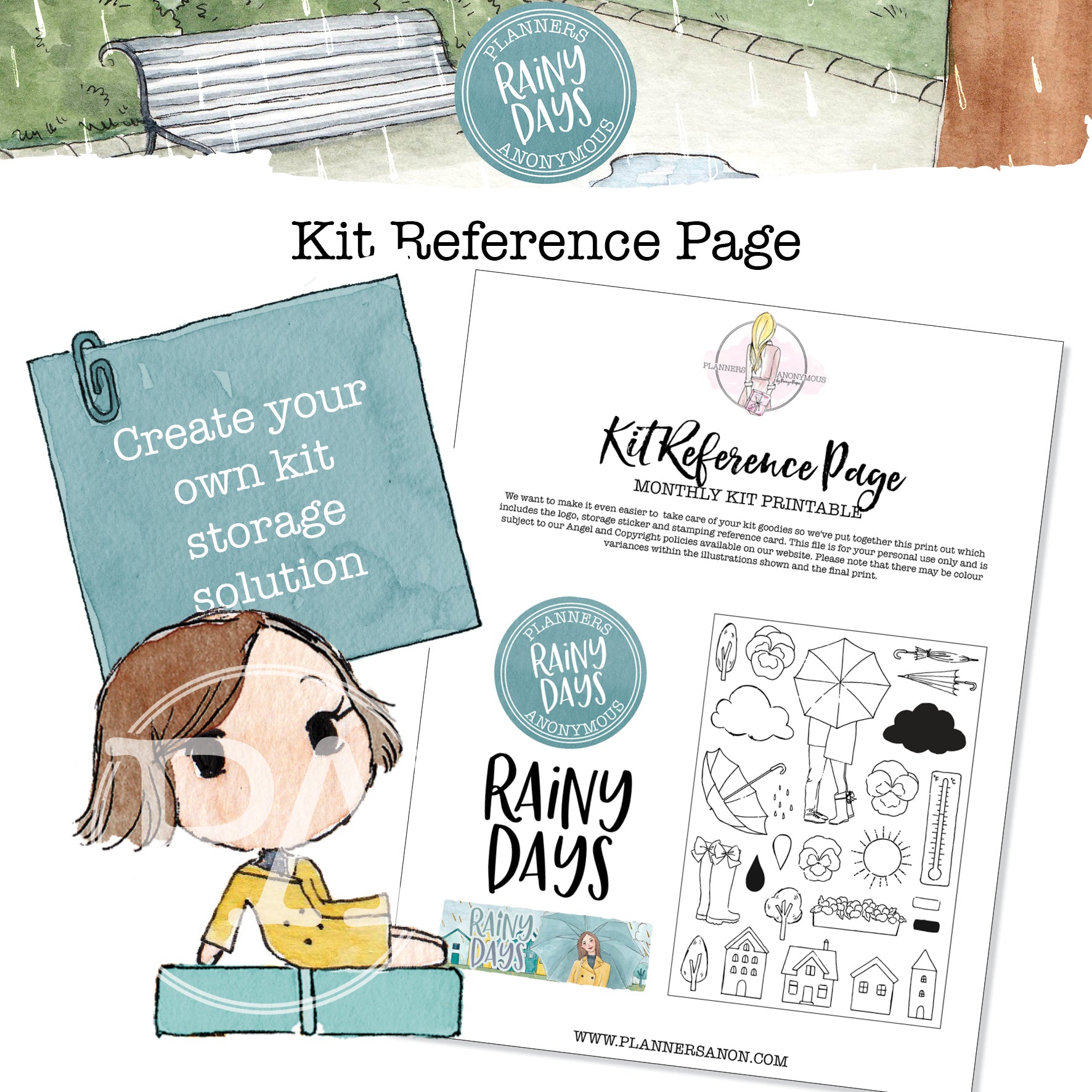 Rainy Days Kit Reference Page