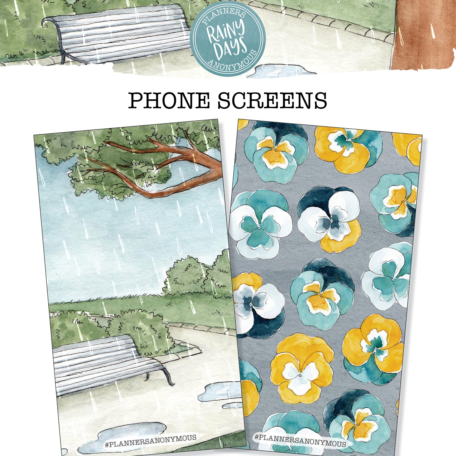 Rainy Days Phone Background