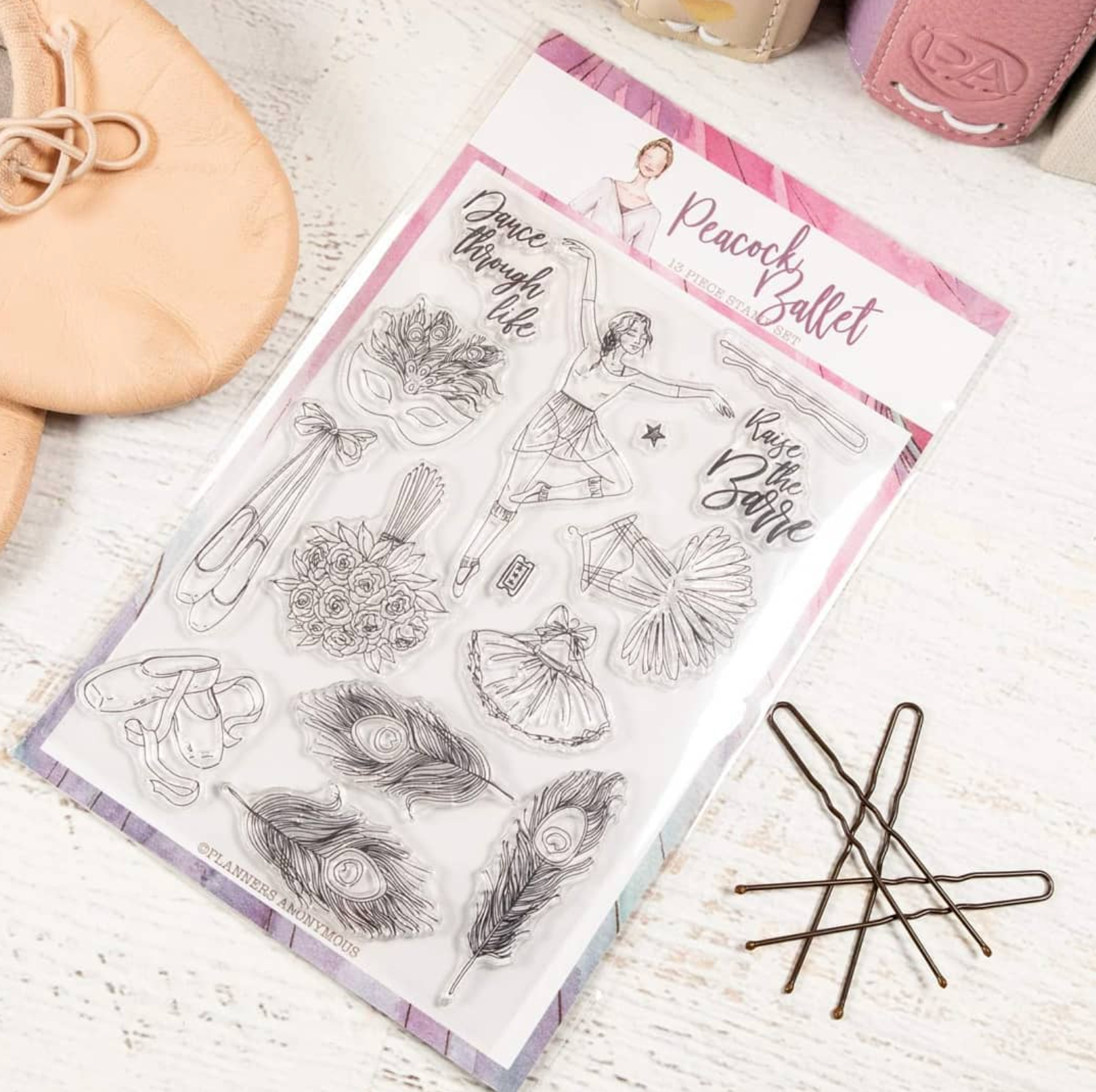 Peacock Ballet Stamp Set