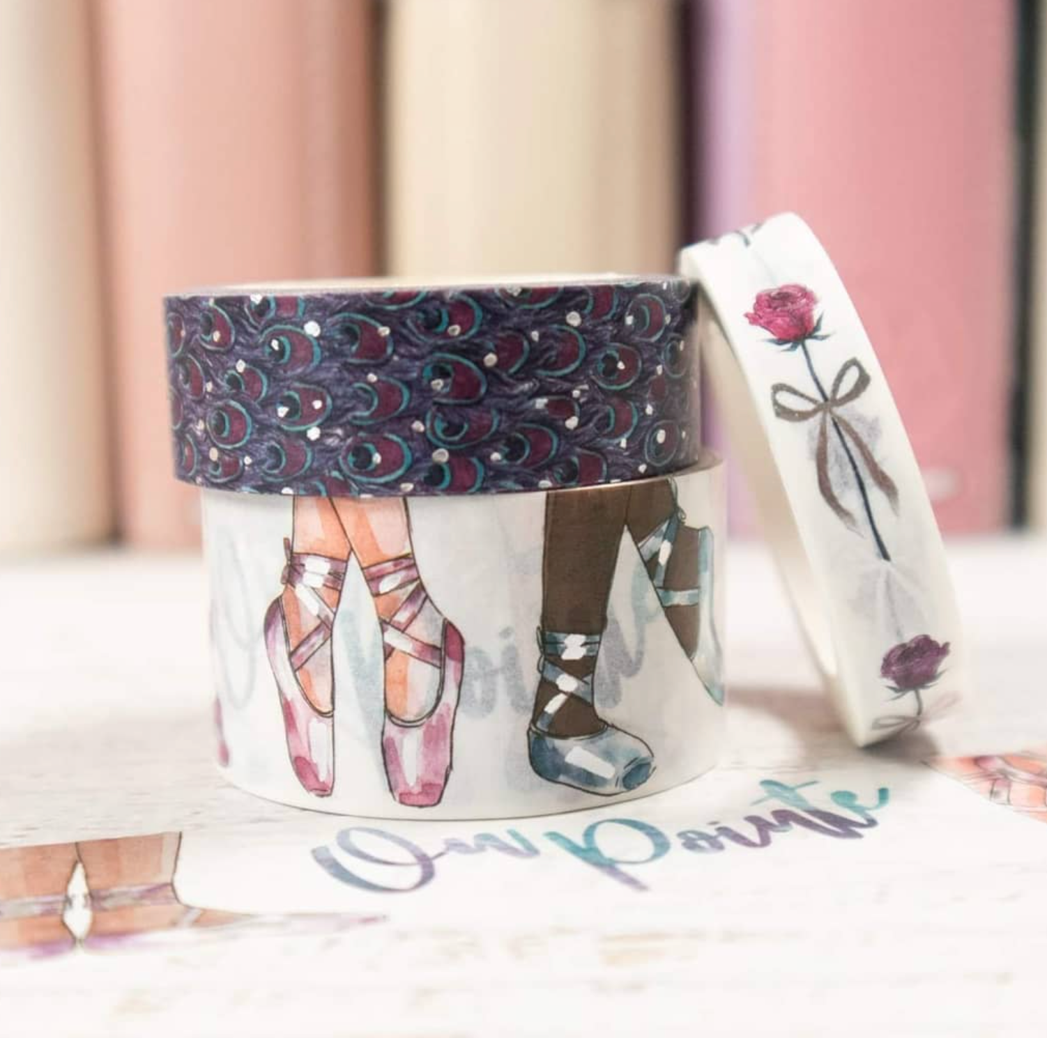 Peacock Ballet Washi - medium (approx 15mm)