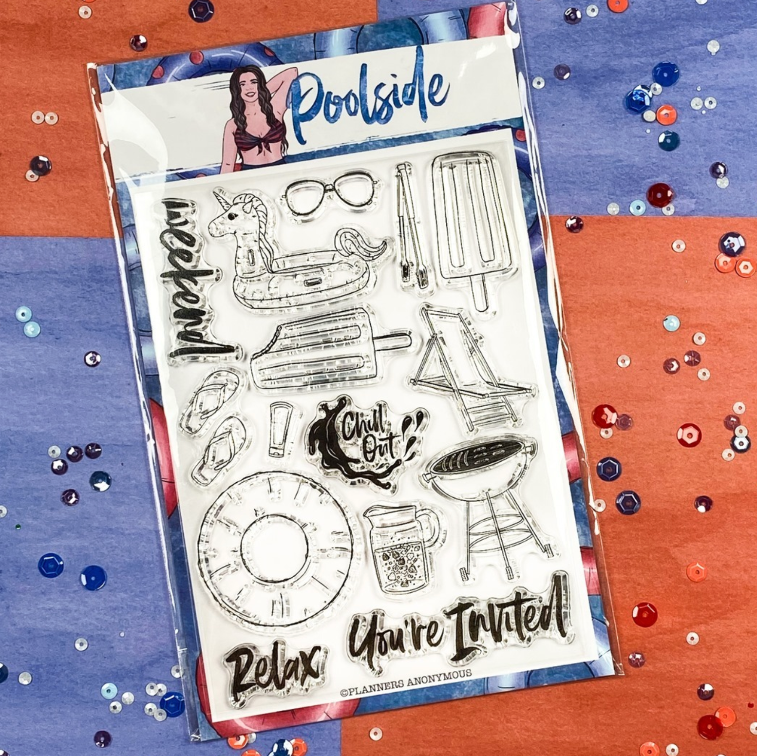 Poolside Stamp Set