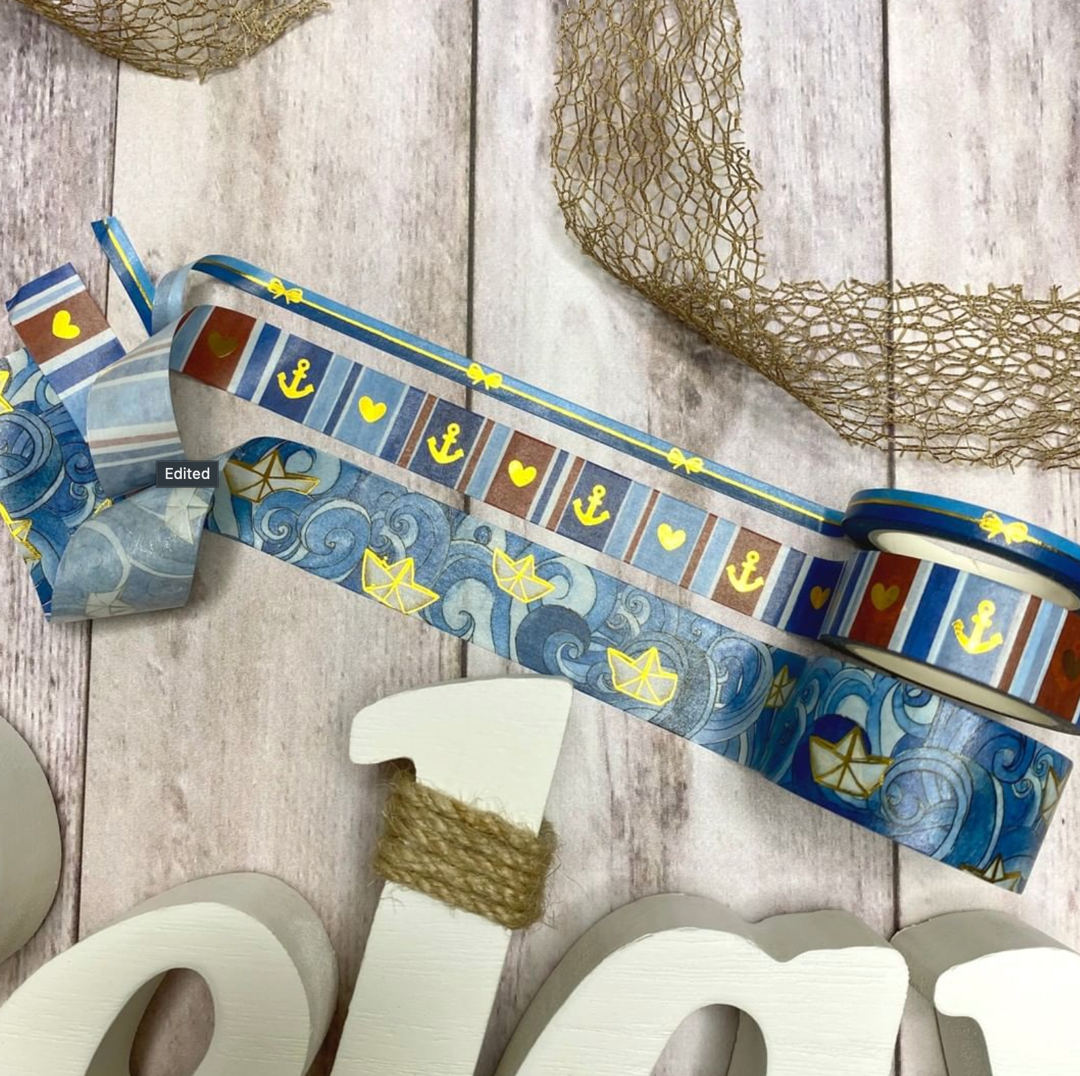 Sail and Sea Washi - wide (approx 22mm)