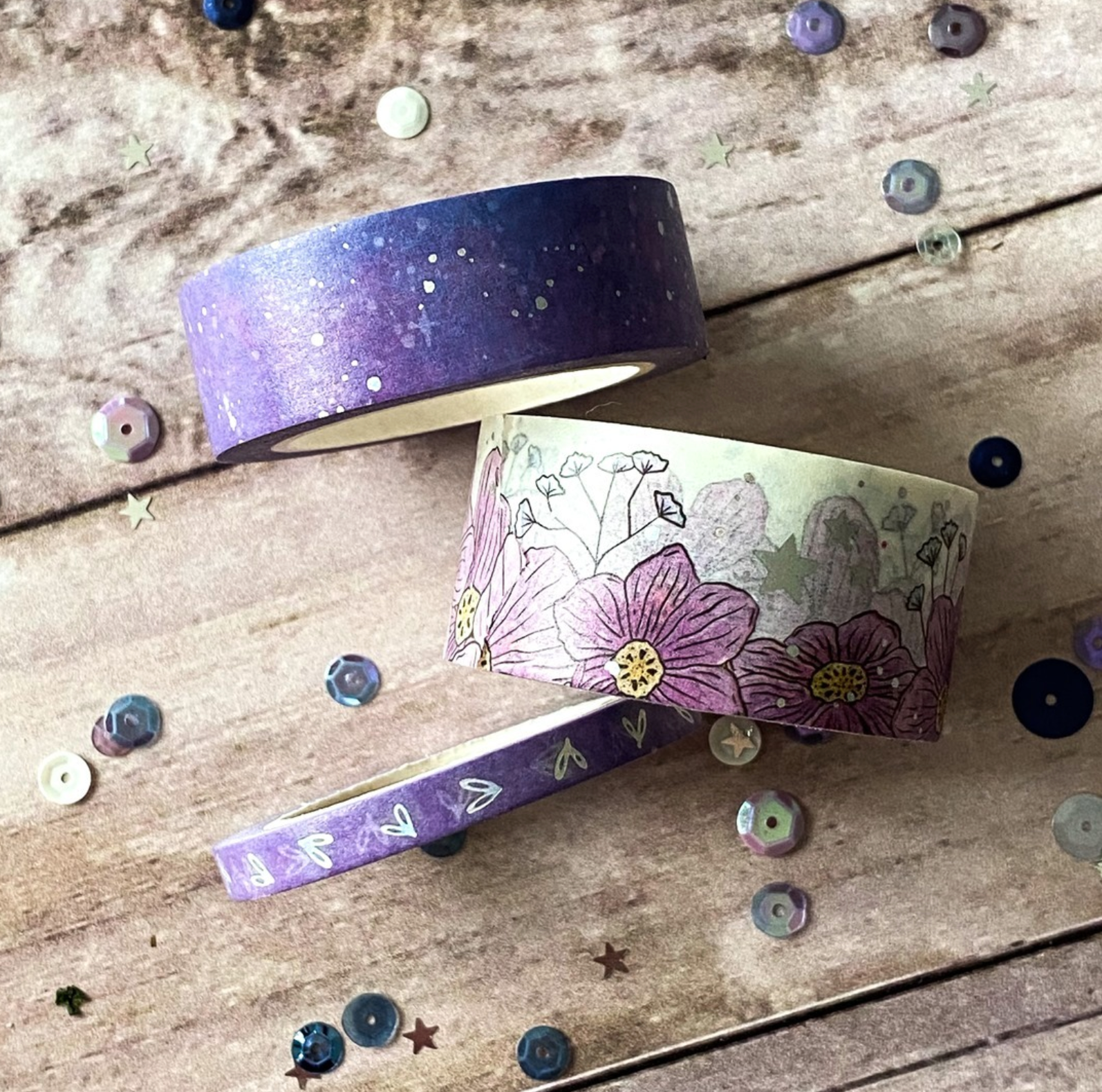 Under the Stars Washi - wide (approx 22mm)