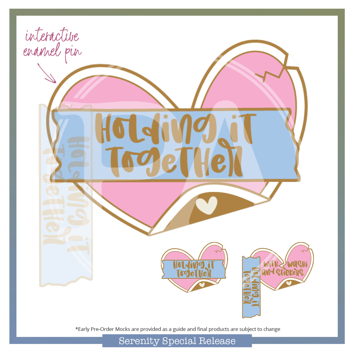 Heart Swivel Pin - Mental Health Matters!