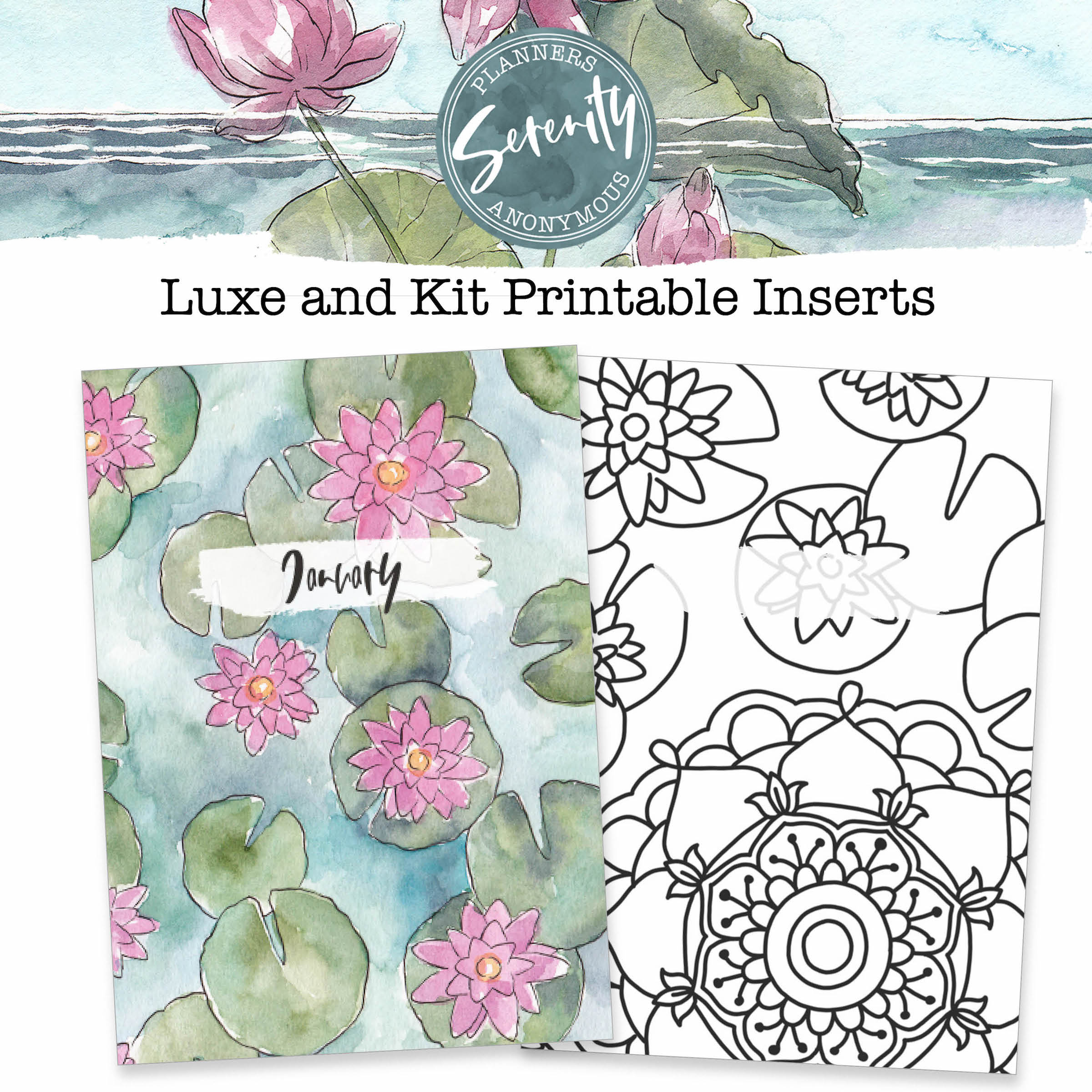 Serenity Printable Inserts