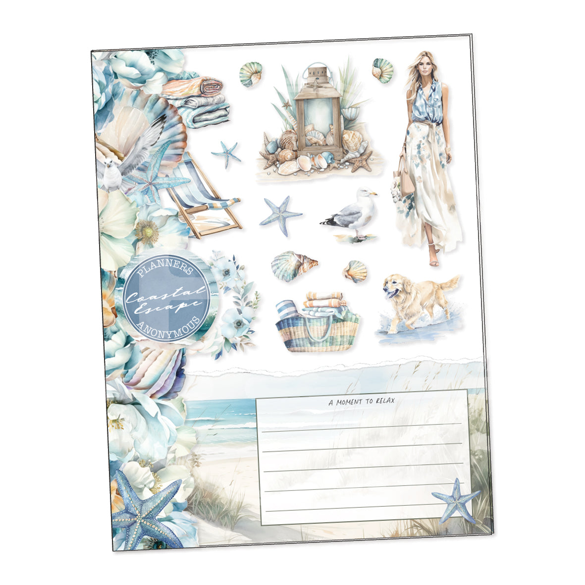 Coastal Escape Sticker Book