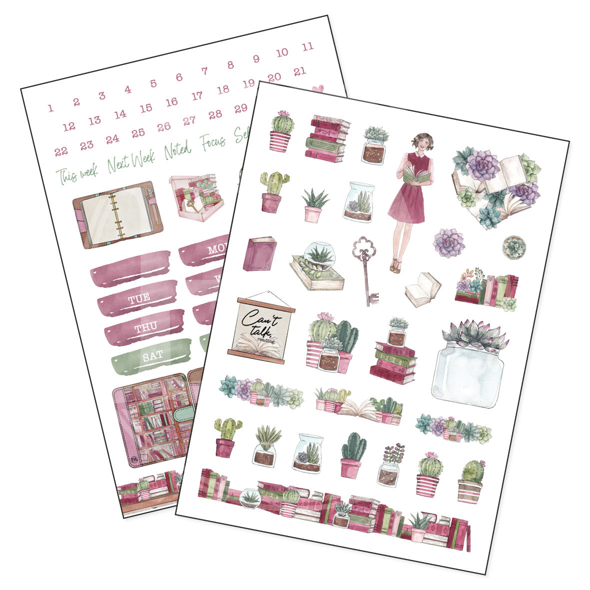 Book Lover 2 Planner Kit