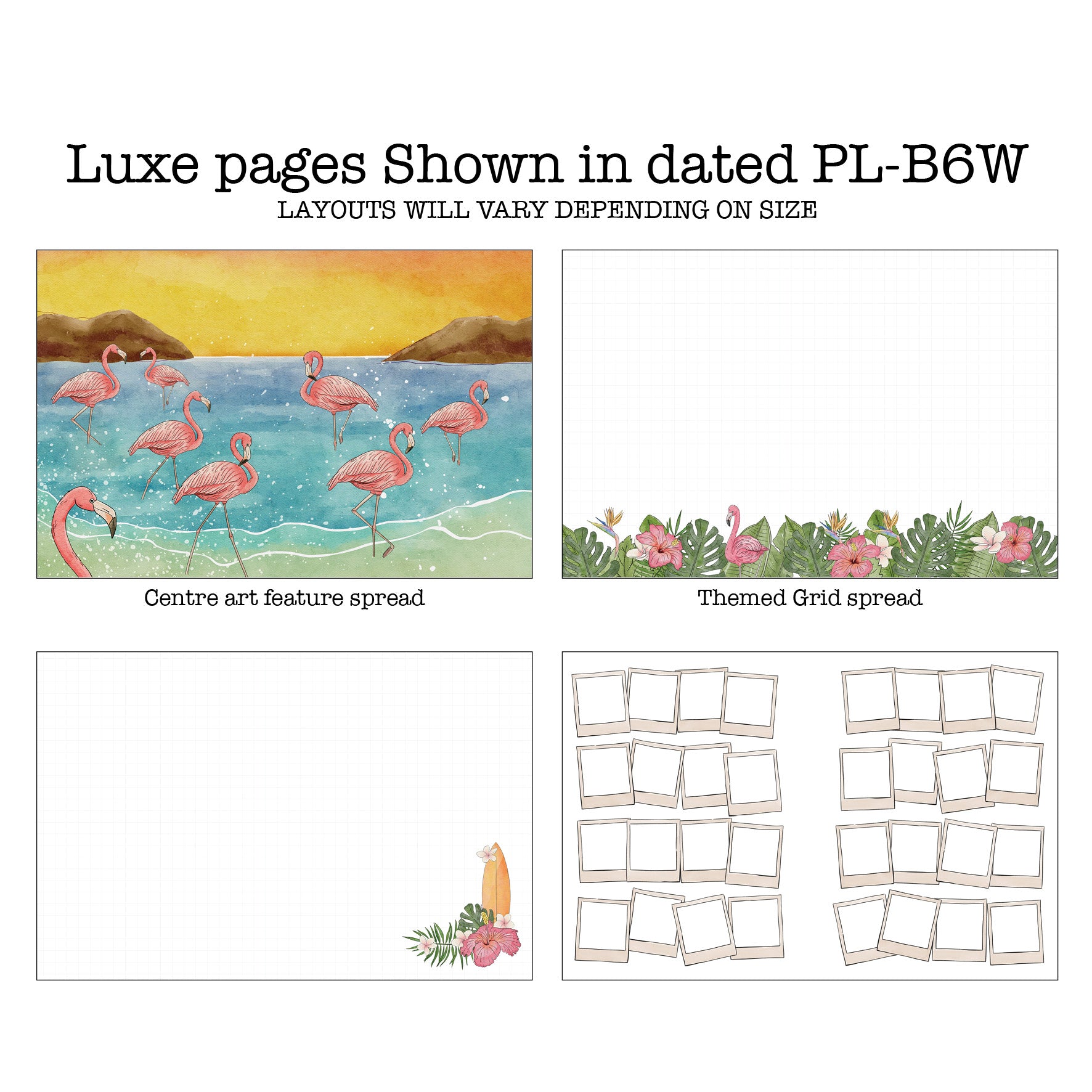 Tropicana Printable Luxe Weekly Inserts