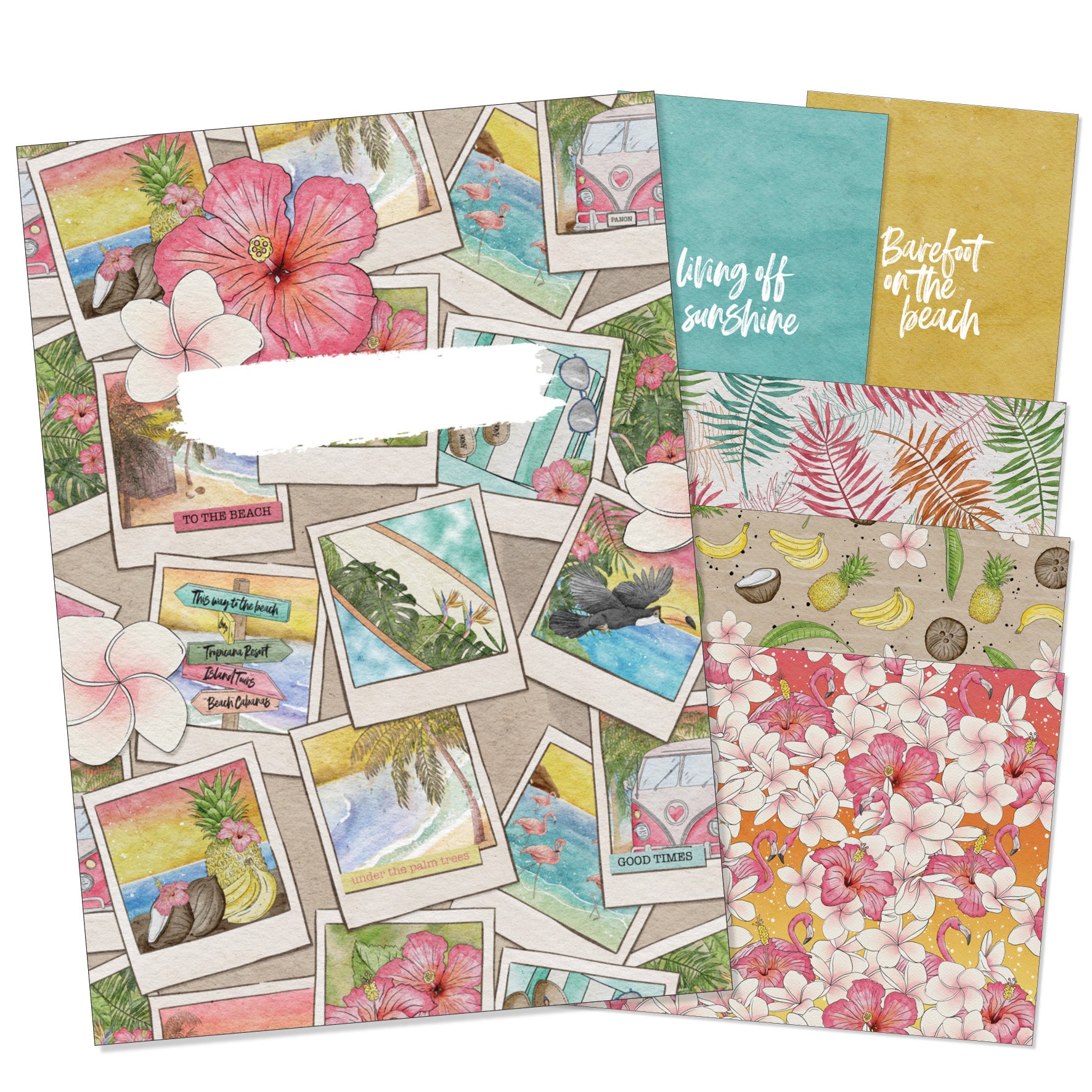 Tropicana Printable Inserts - Themed Dot Grid