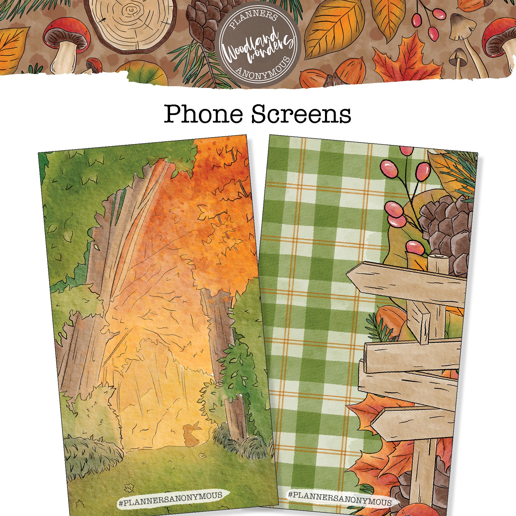 Woodland Wonders Phone Background