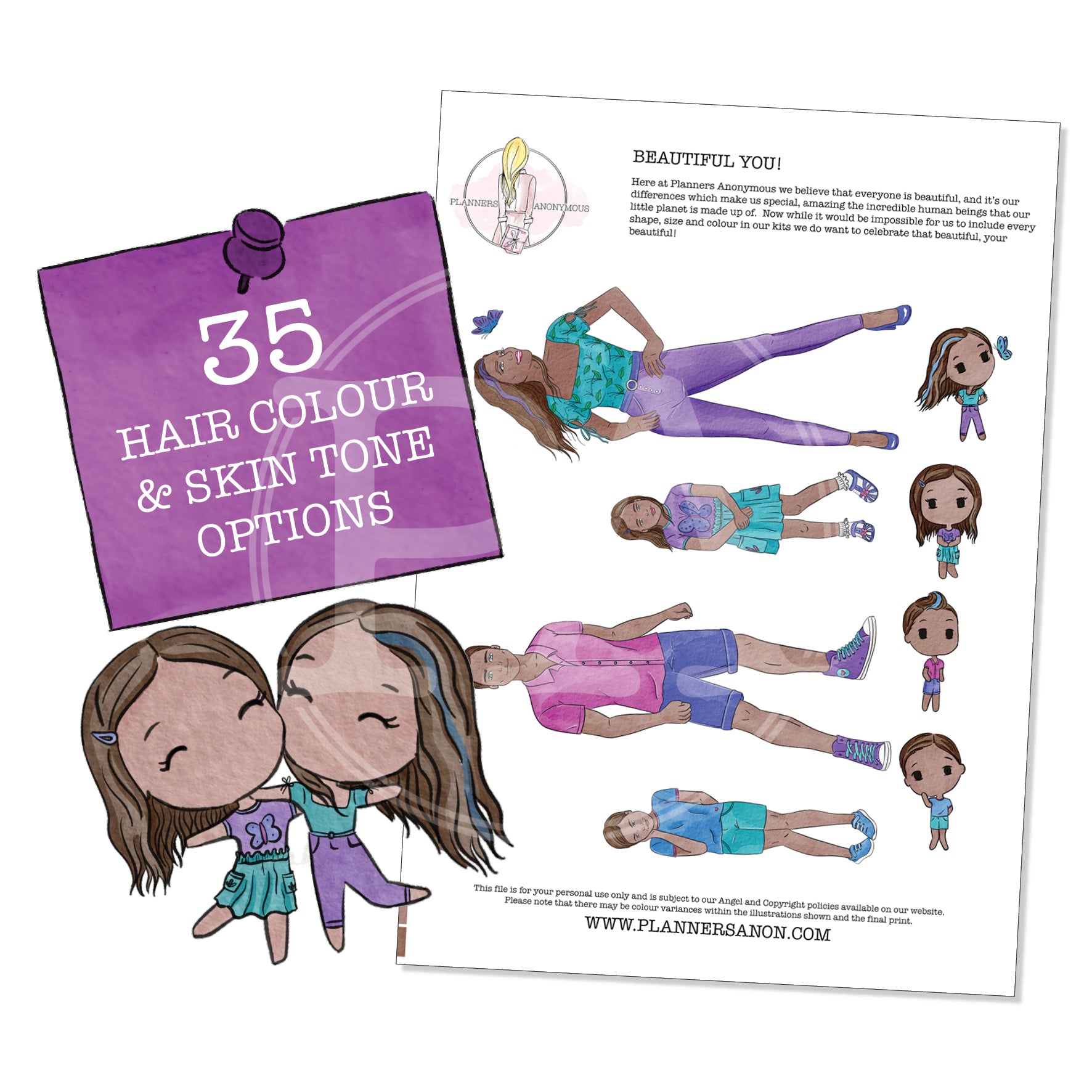 Butterfly Skies - Beautiful You Printable