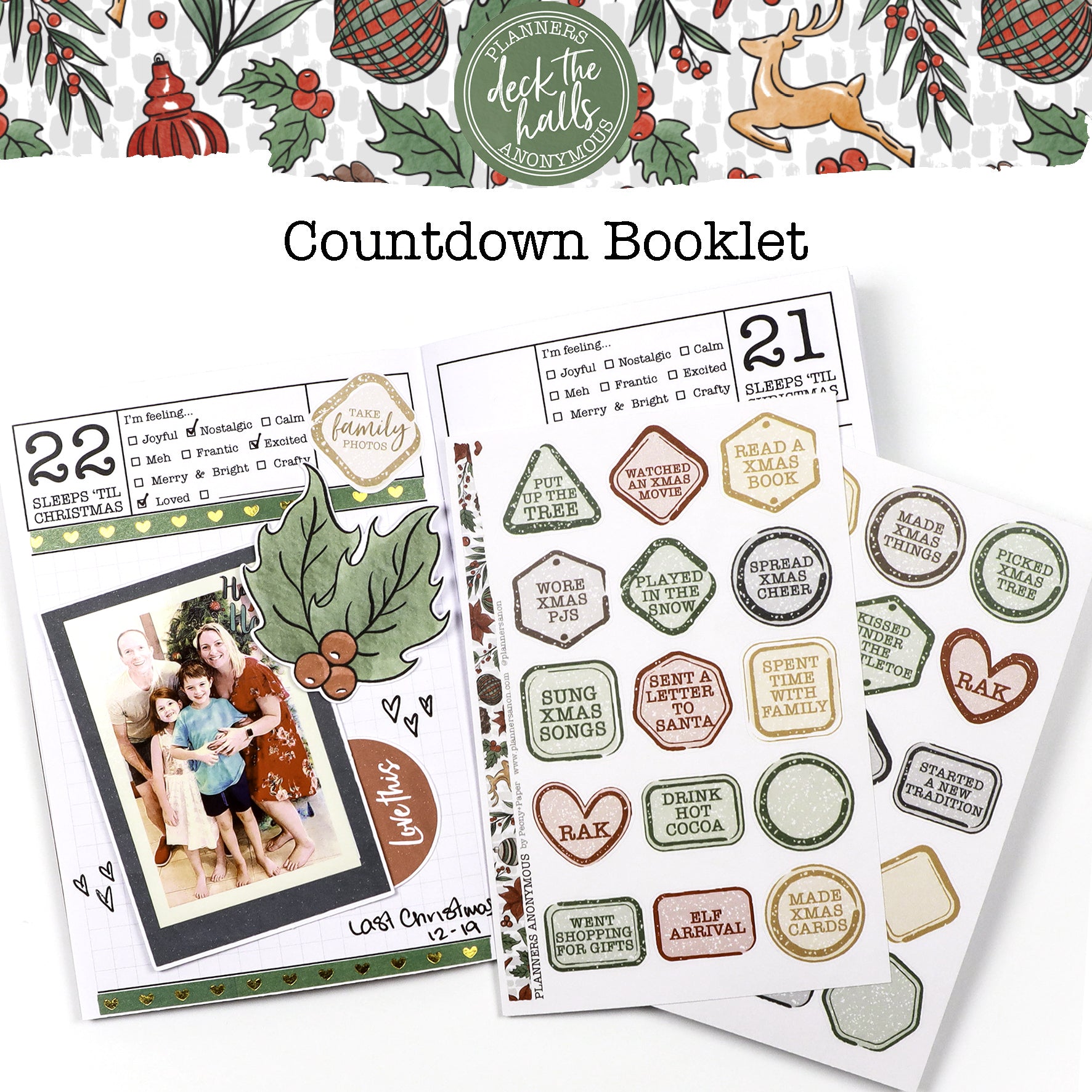 Deck The Halls Countdown Booklet