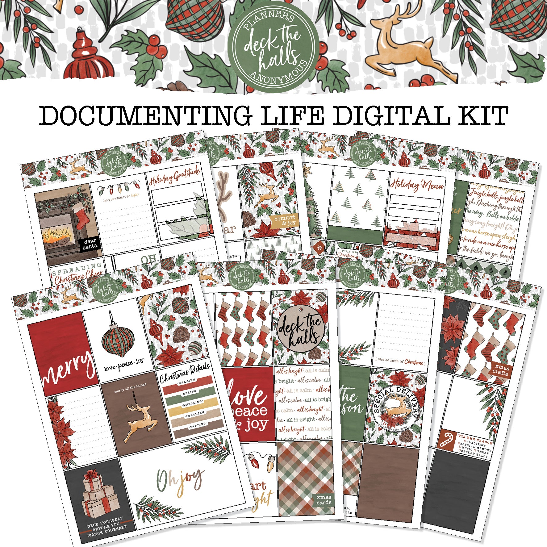 Deck the Halls Documenting Life in Colour Printable