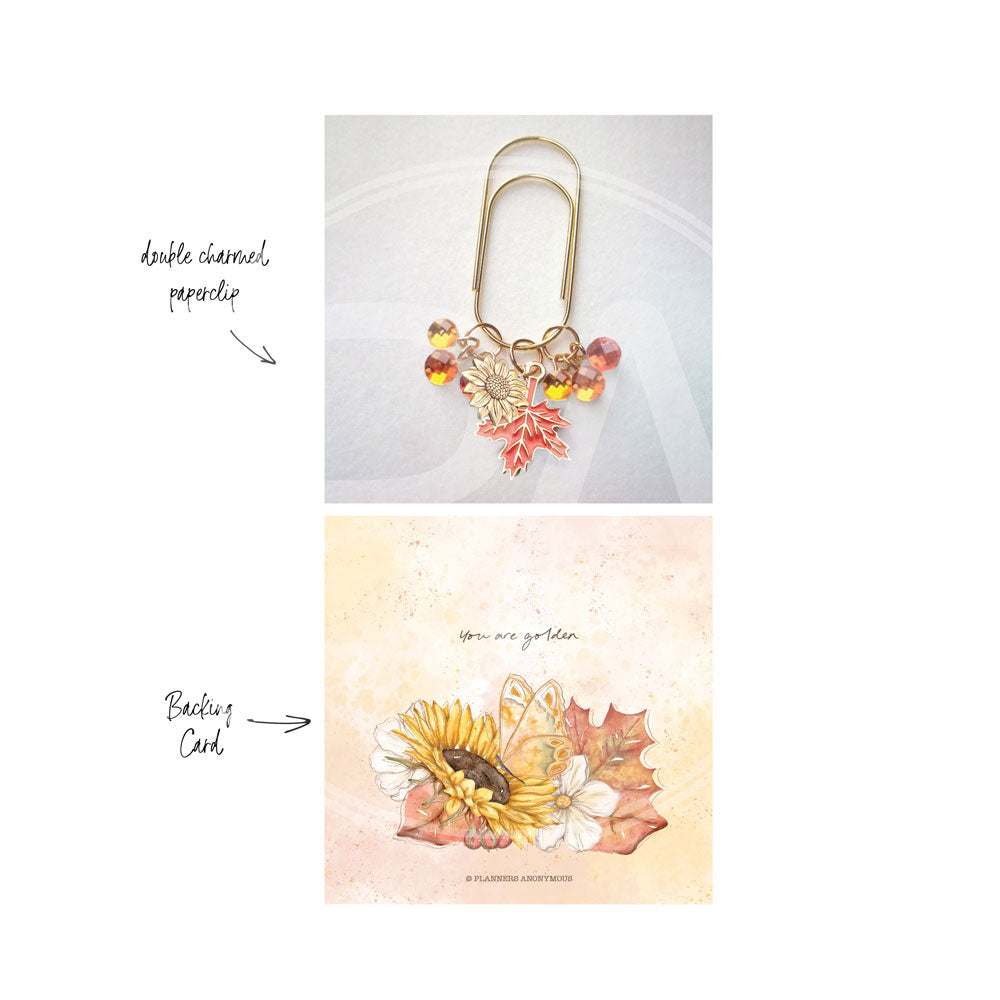 All for Fall Planner Paperclip - Double Charm