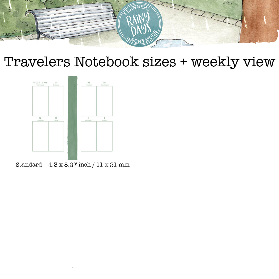 Rainy Days Printable Inserts