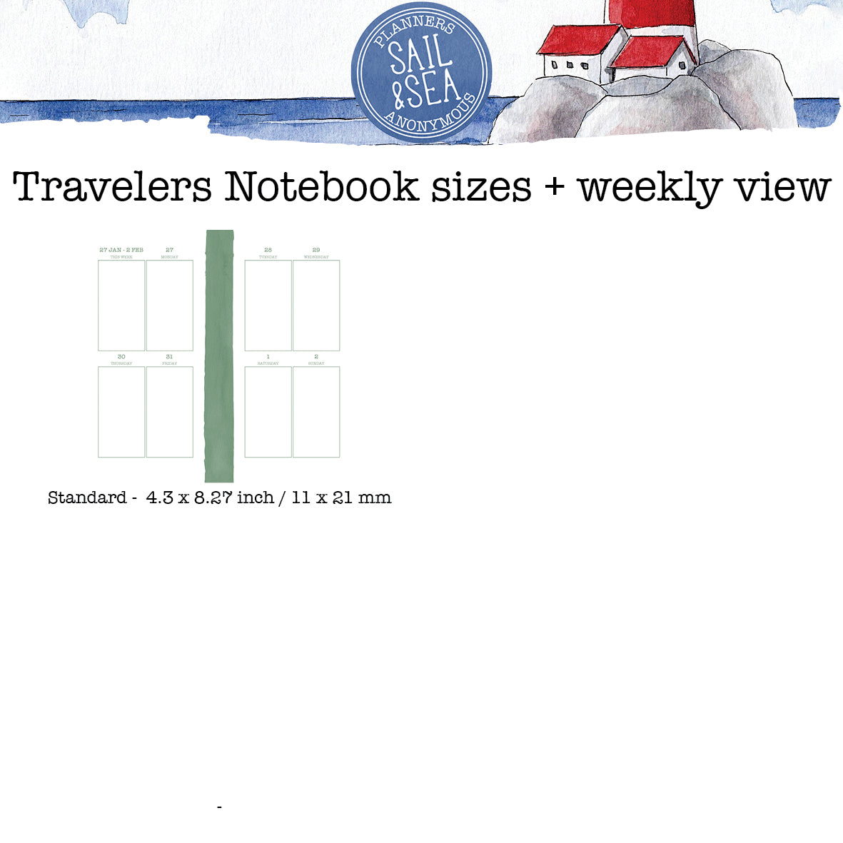 Sail and Sea Printable Inserts