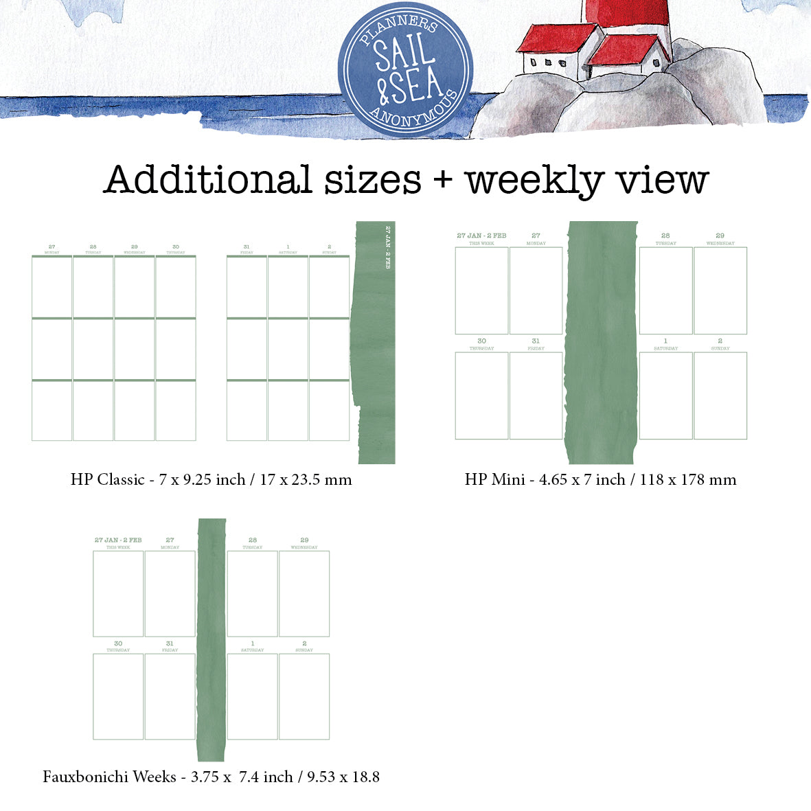 Sail and Sea Printable Inserts