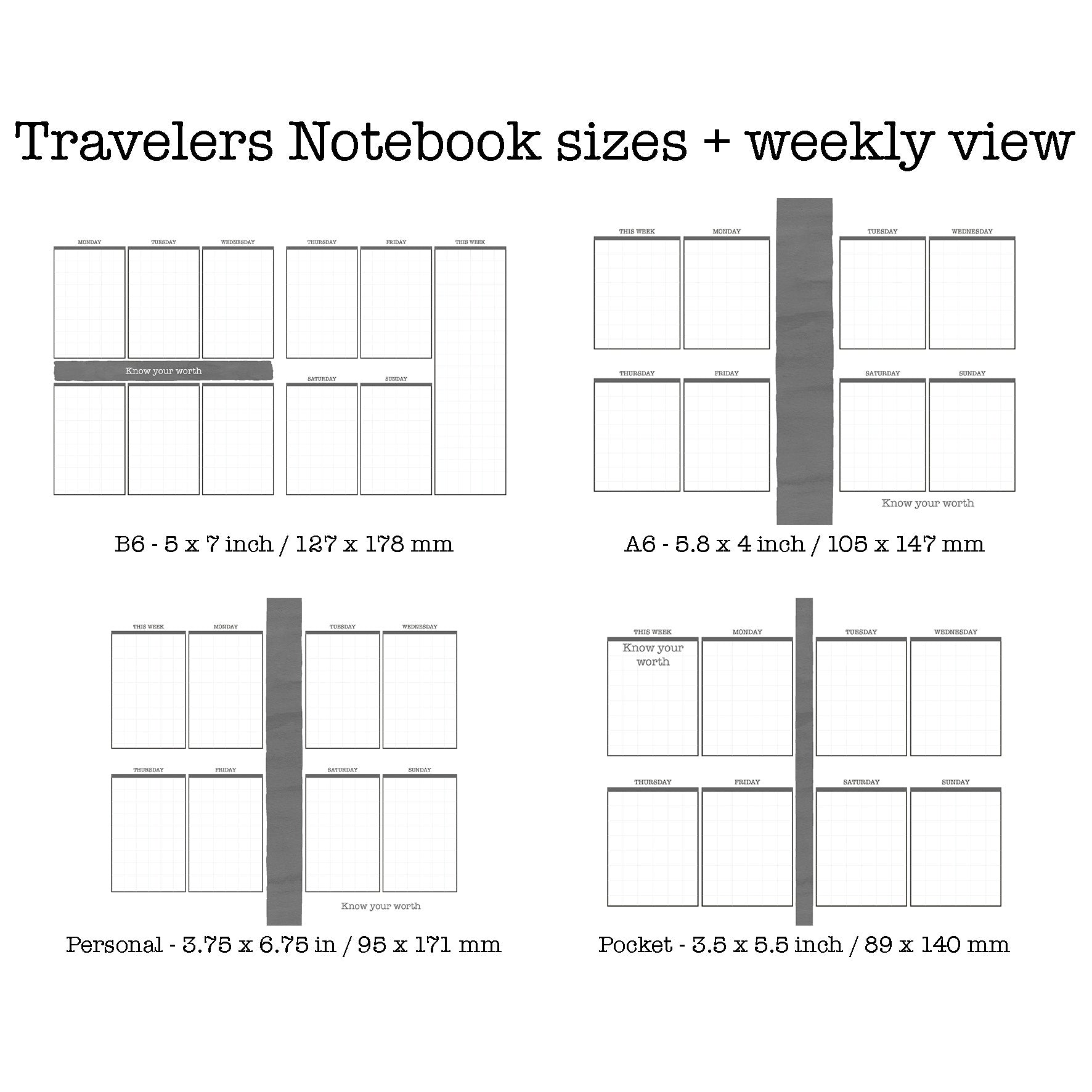 Sakura - Printable Inserts - Kit