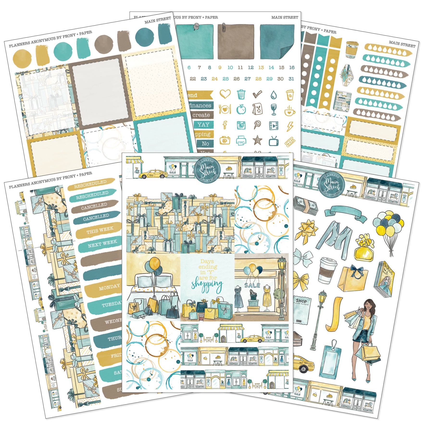 Main Street - Weekly Sticker Kit