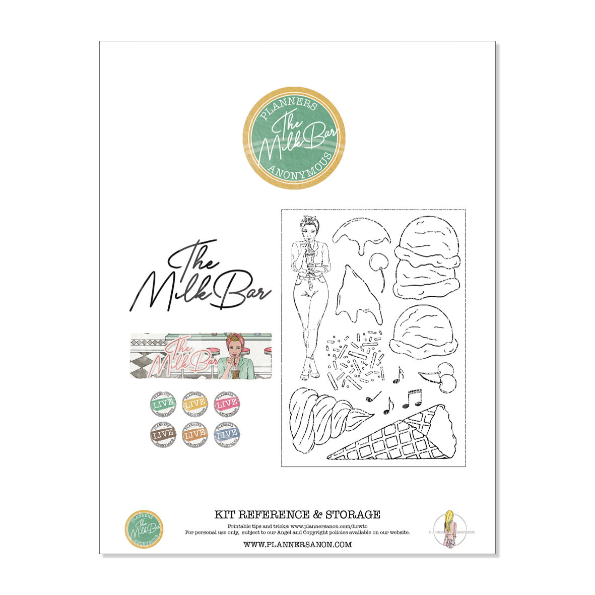Milk Bar Kit Reference Page