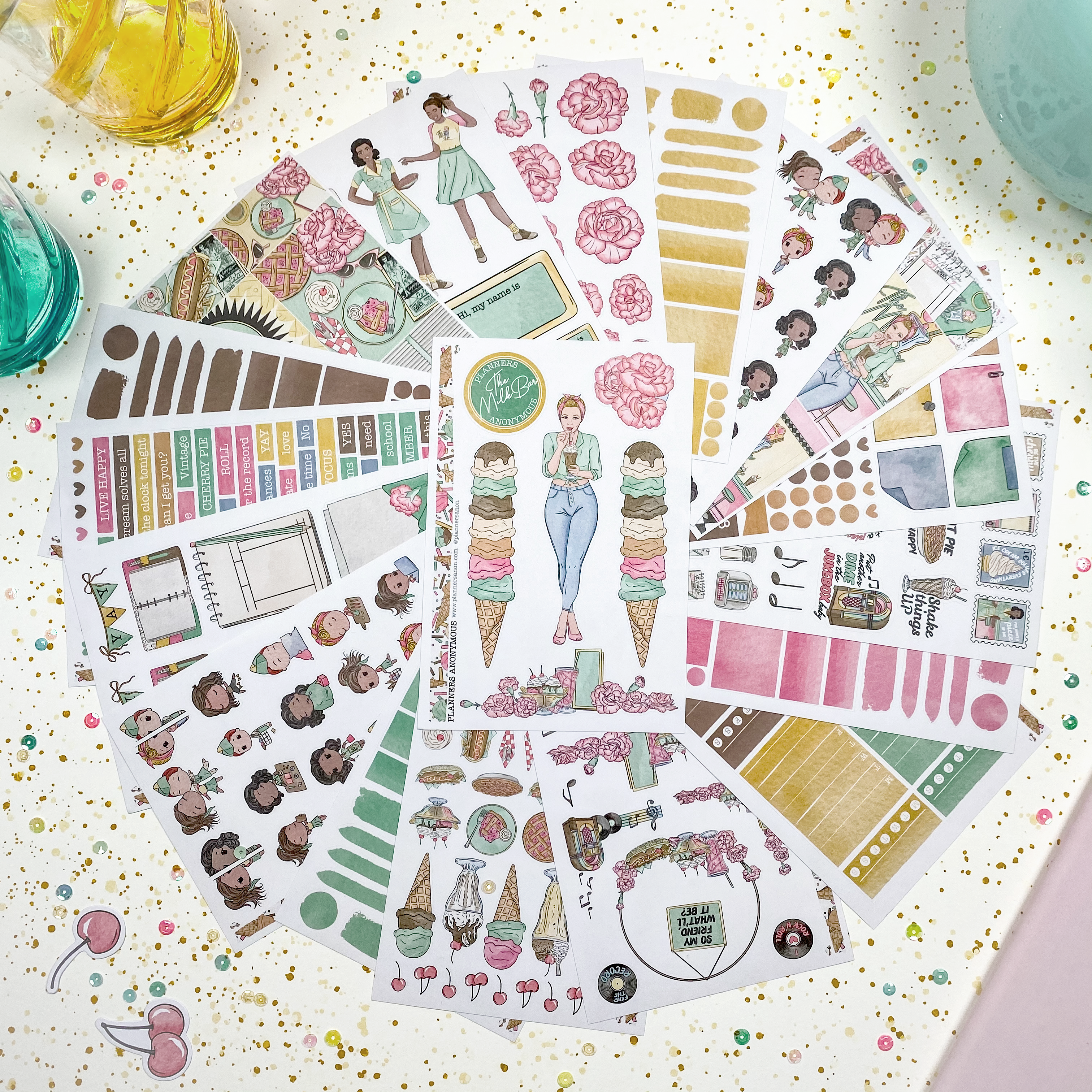 Milk Bar decorative sticker kit