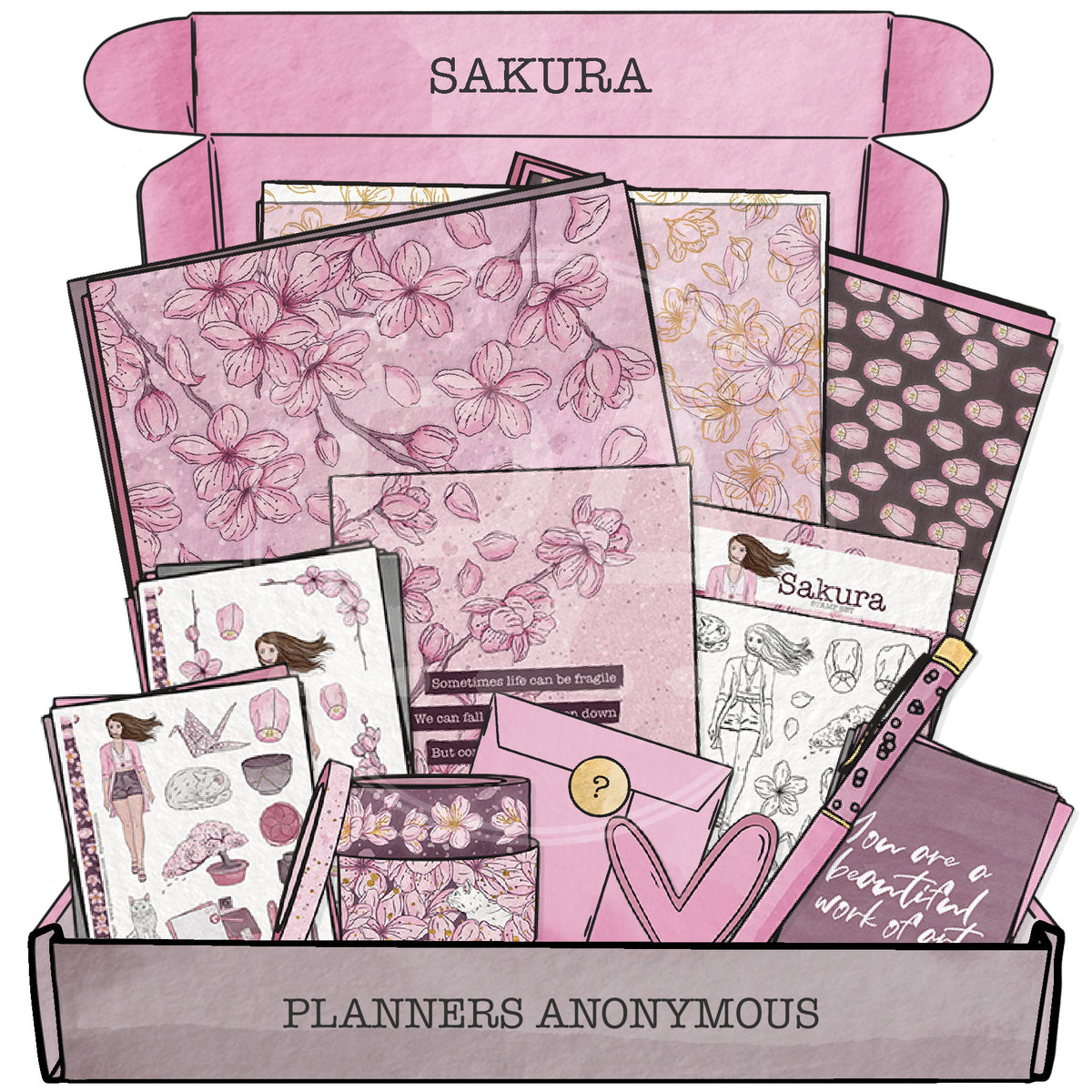 Sakura decorative papers - standard