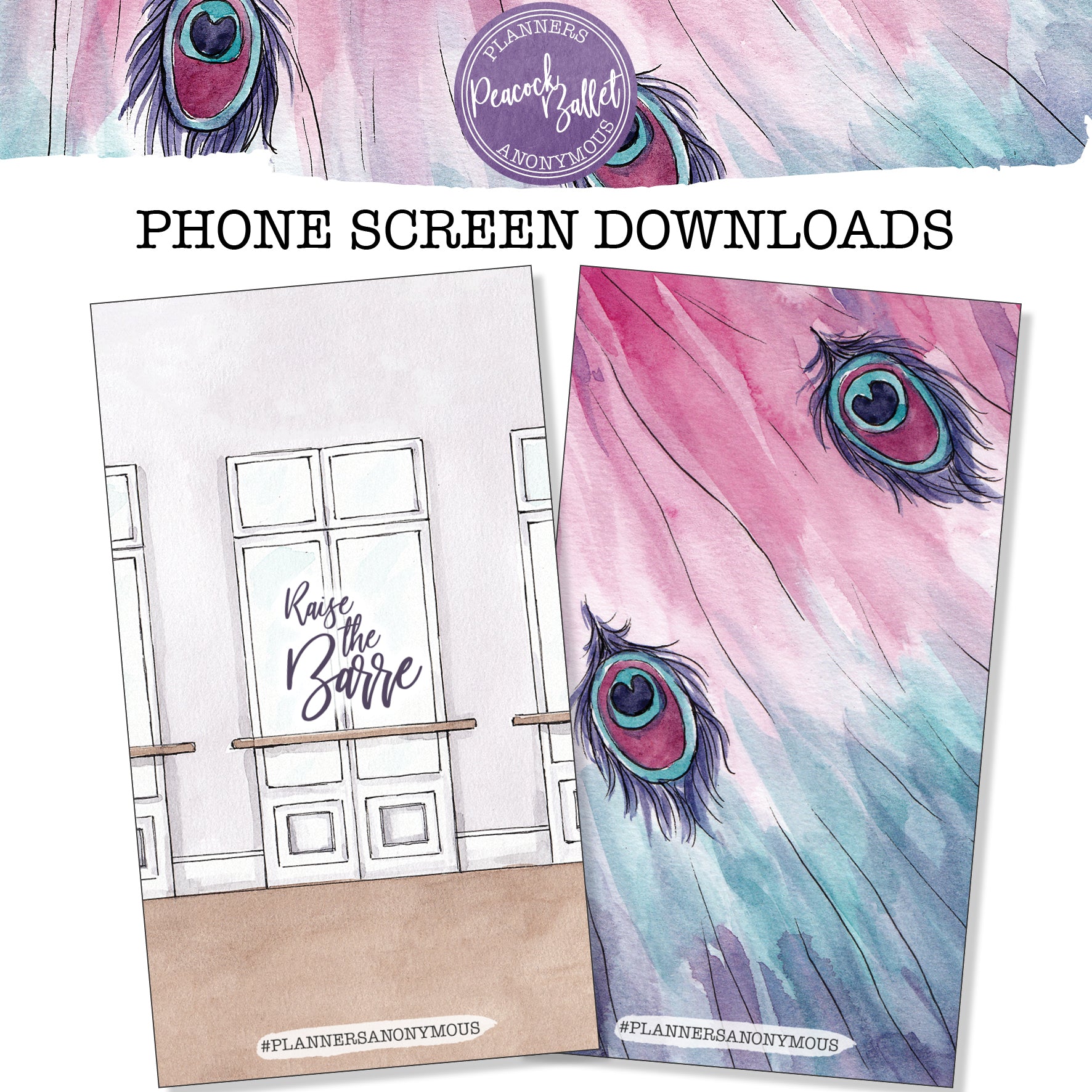 Peacock Ballet Phone Background